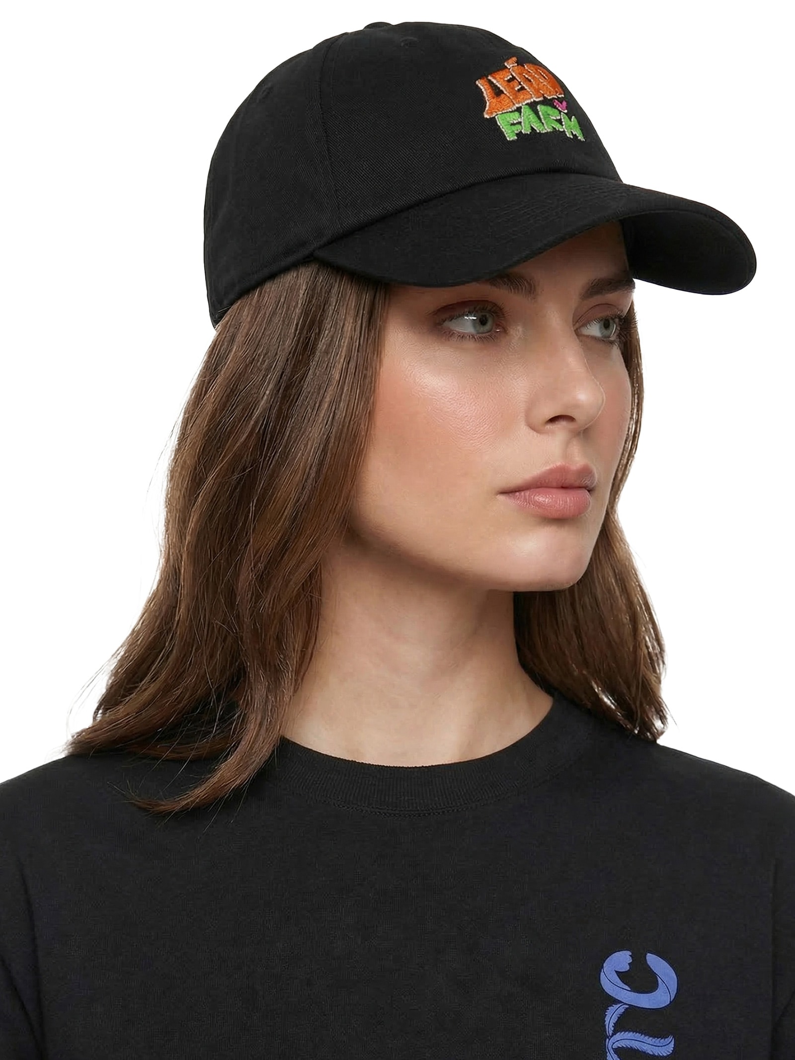 Boné Feminino Silk Matte Leão  Preto Farm Etc + Matte Leão