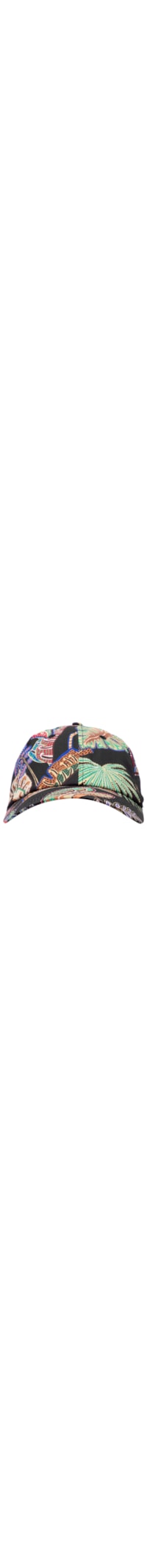 Boné Feminino Tropical Folhagem - Preto