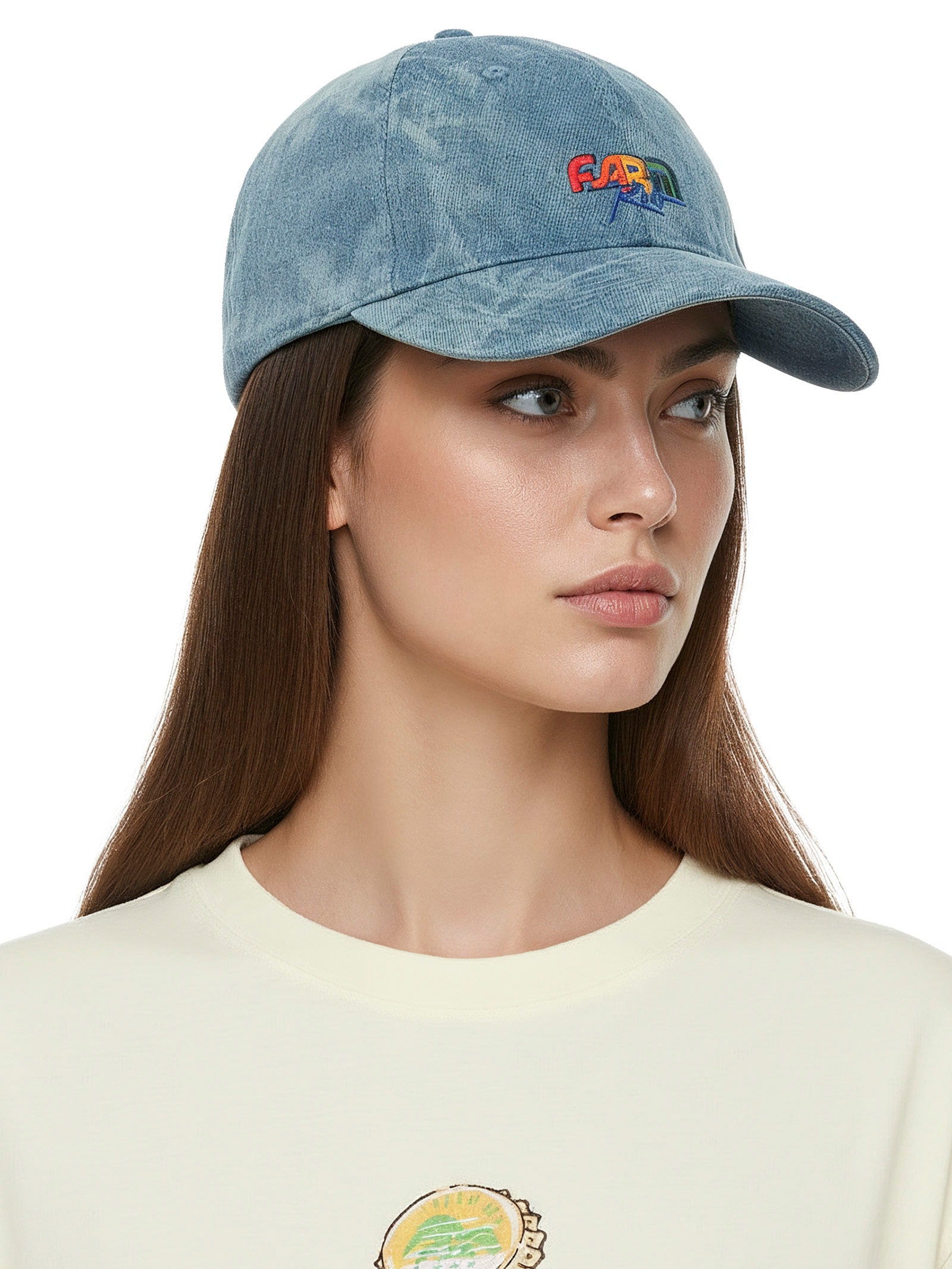 Boné Feminino Tropical Rainbow Jeans Azul Farm Etc