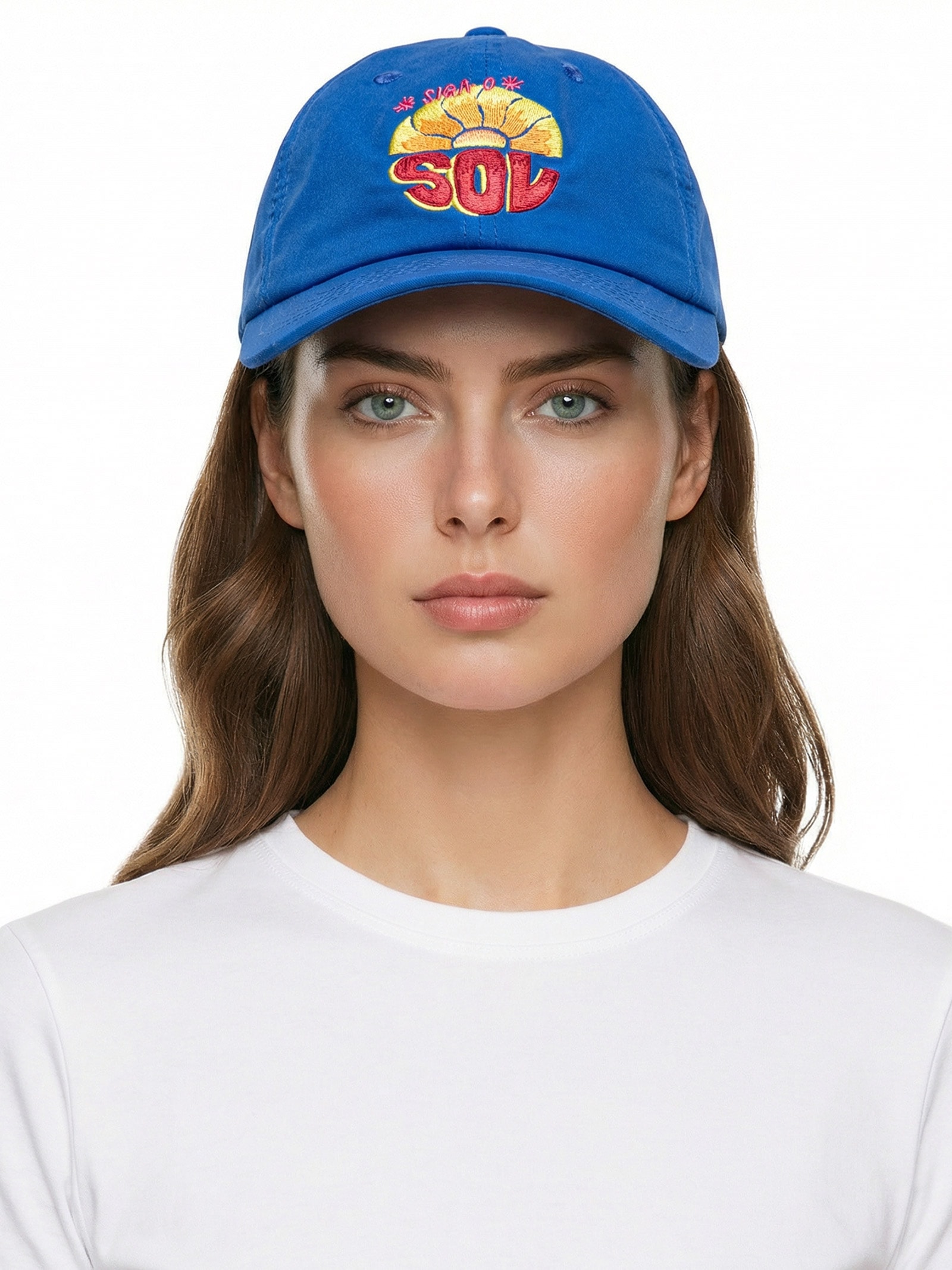 Boné Feminino Tropical Siga O Sol Azul Farm Etc