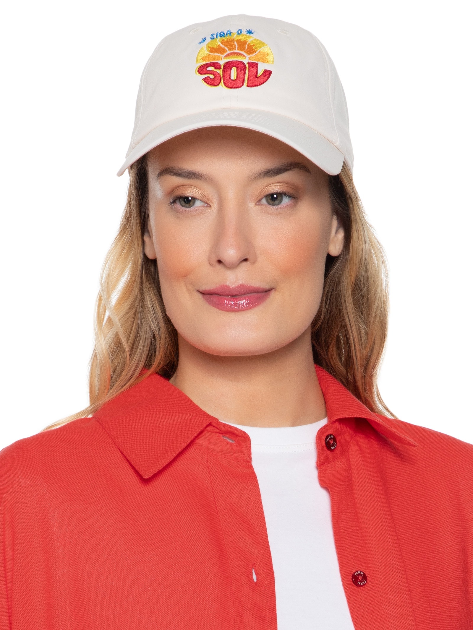 Boné Feminino Tropical Siga O Sol Off White Farm Etc