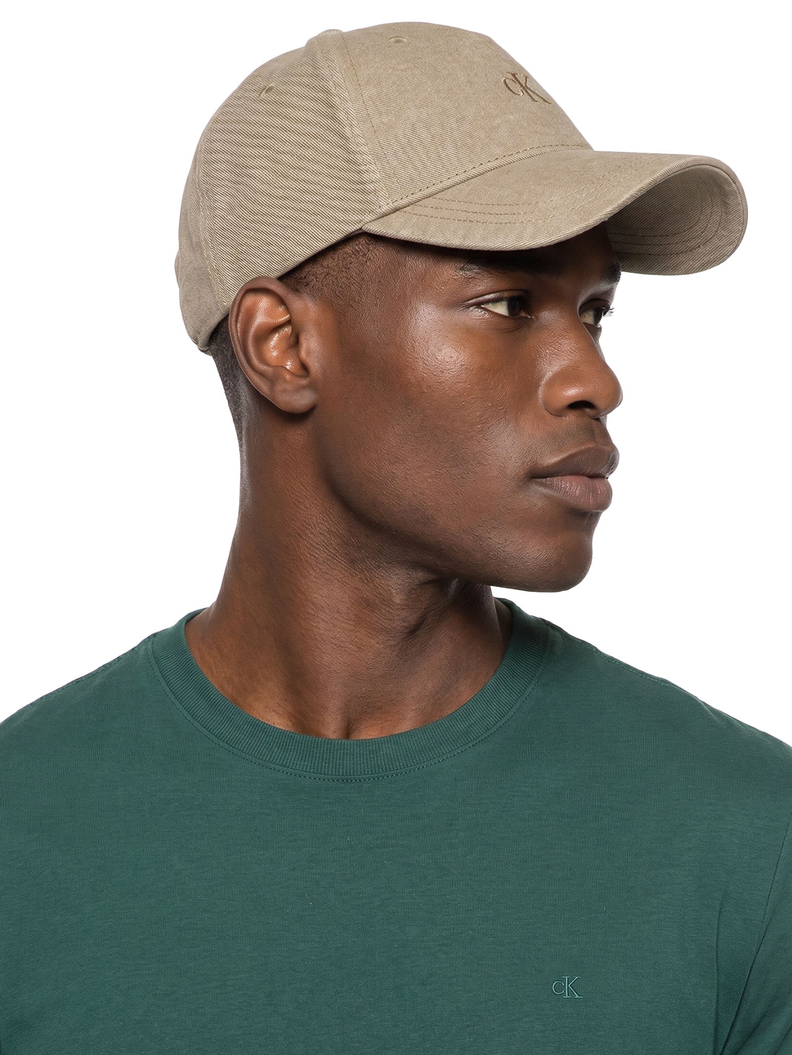 Boné Masculino 5 Gomos Flanelado Bege Calvin Klein Jeans