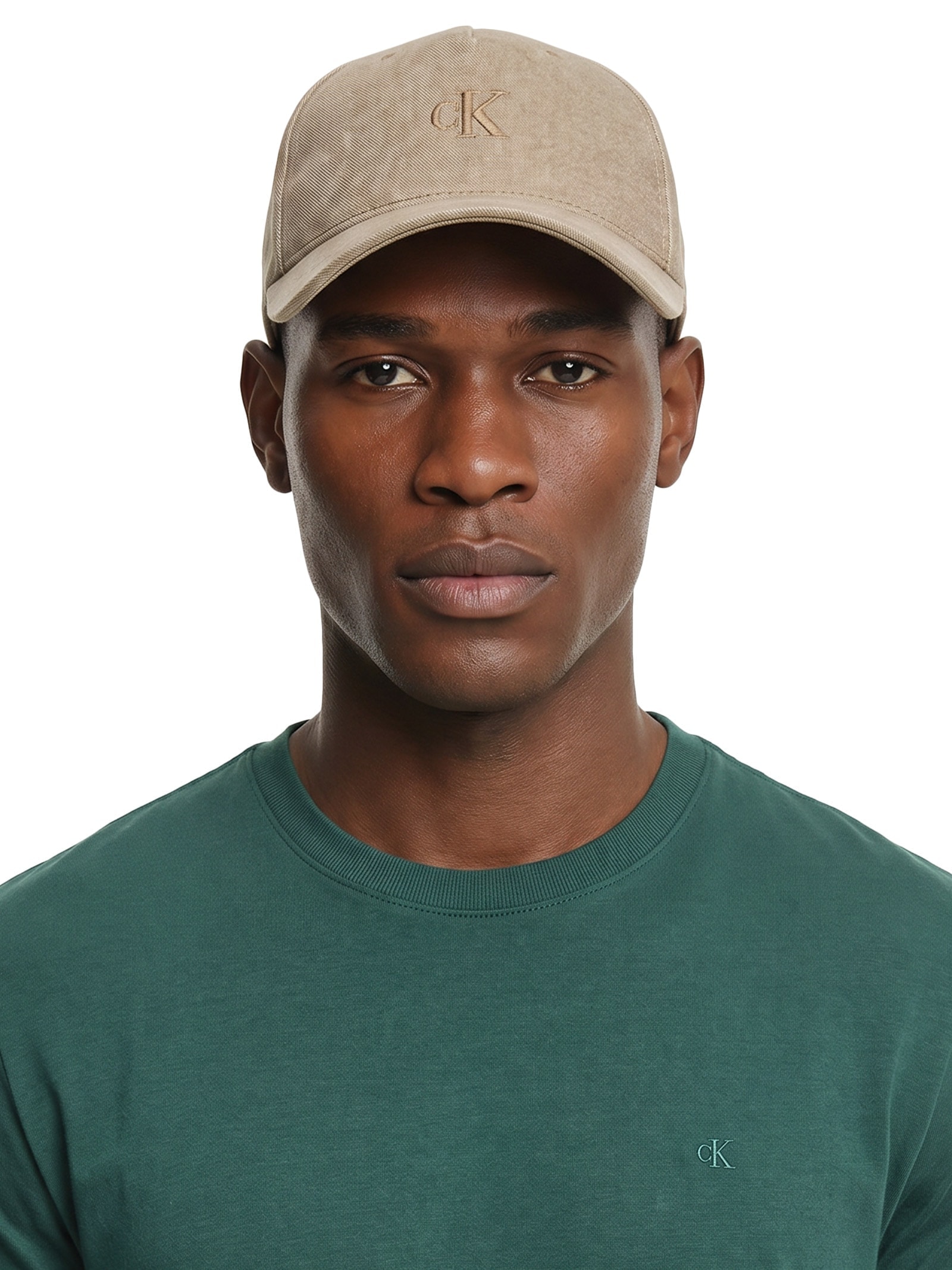 Boné Masculino 5 Gomos Flanelado Bege Calvin Klein Jeans