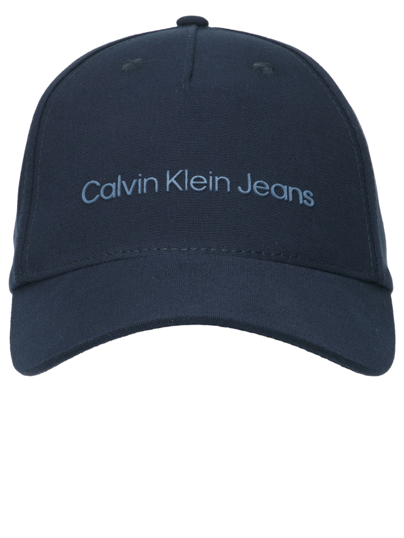 Boné Masculino Aba Curva 5 Gomos Sarja Logo Azul Calvin Klein Jeans