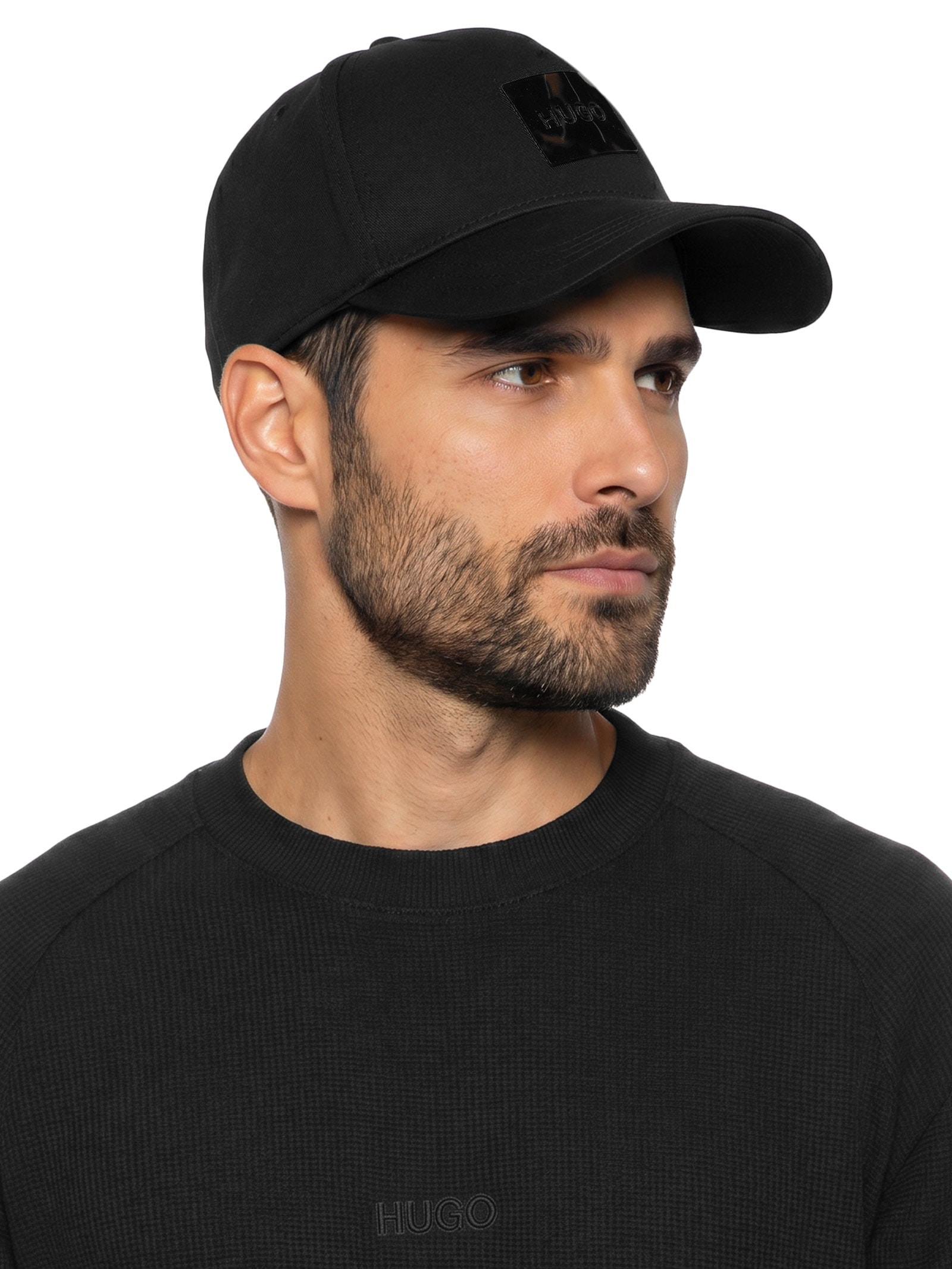 Boné Masculino Aba Curva Jude-SL Preto Hugo