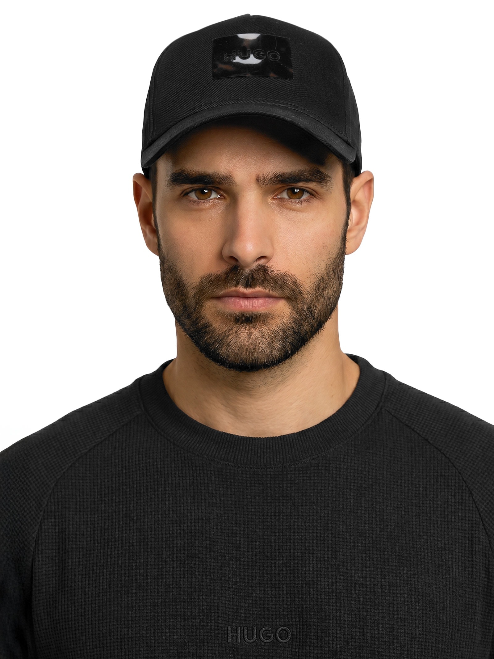 Boné Masculino Aba Curva Jude-SL Preto Hugo