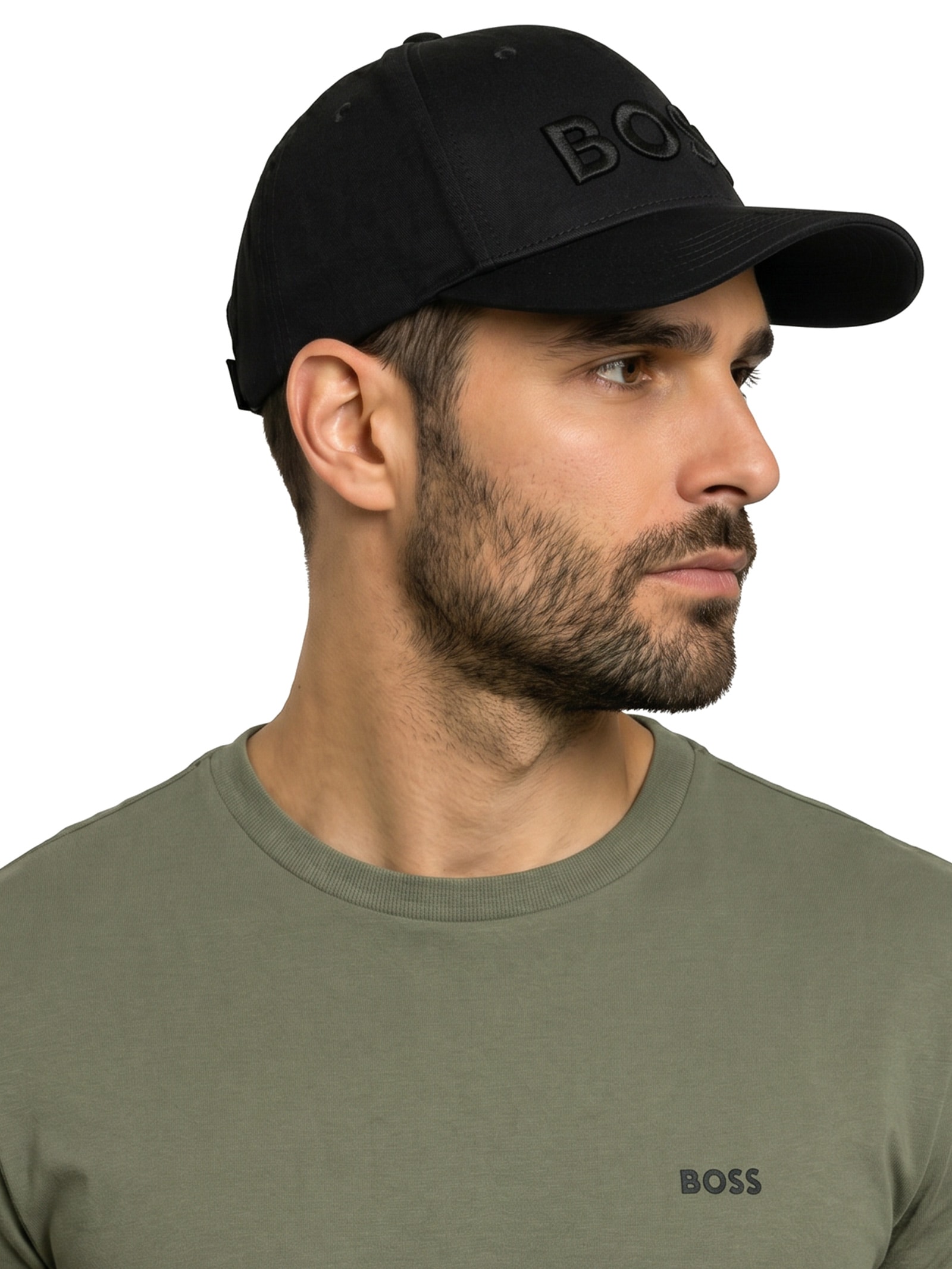 Boné Masculino Aba Curva Seth Preto Boss