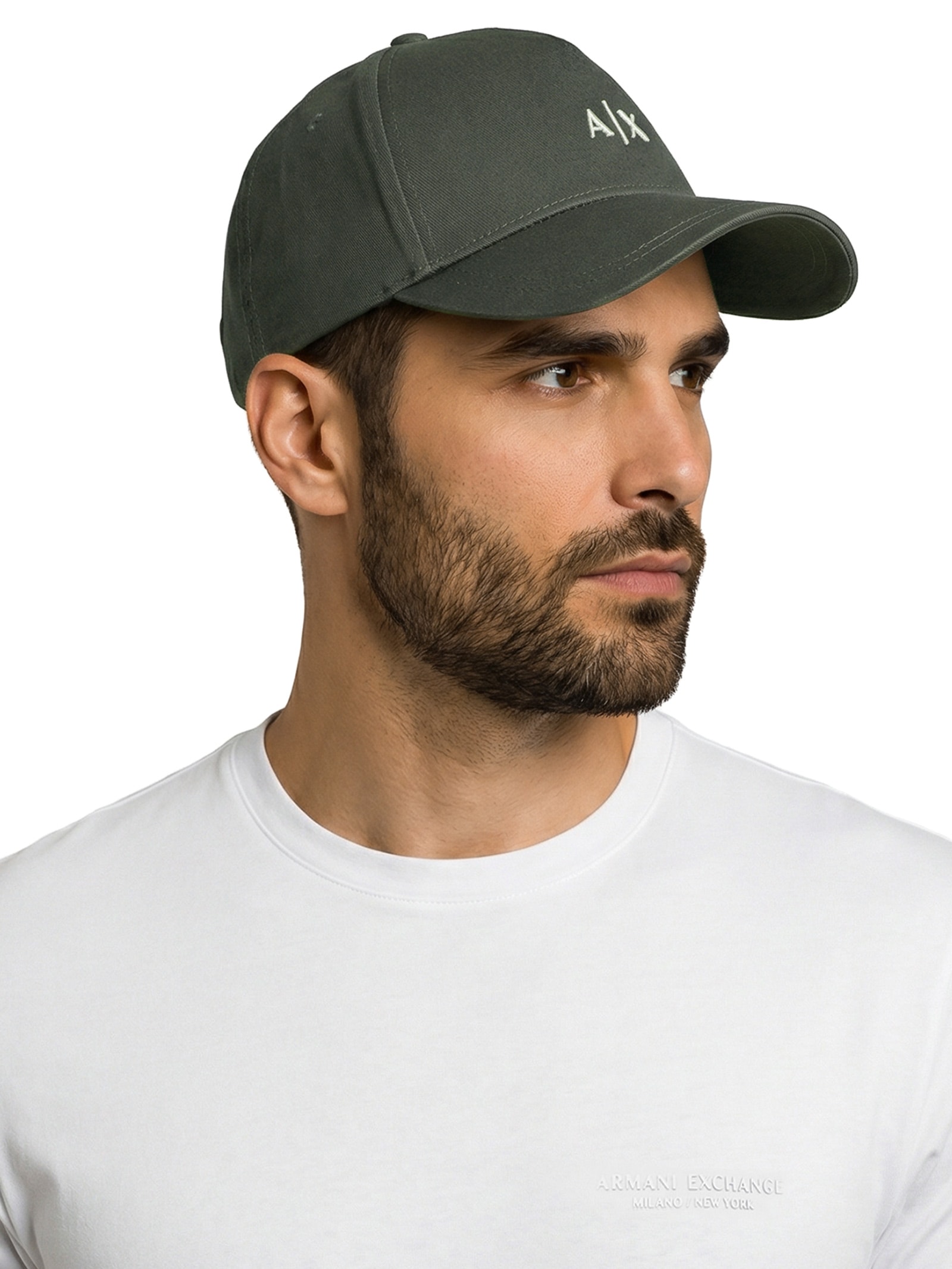 Boné Masculino Aba Curva Verde Armani Exchange