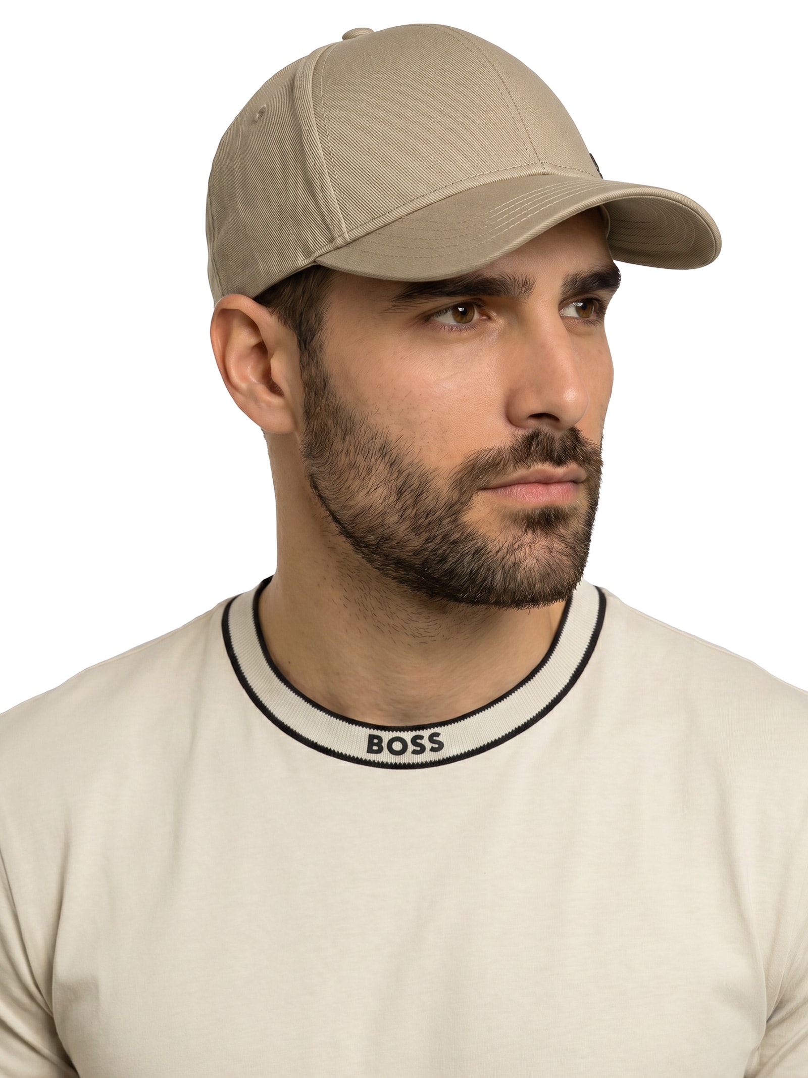 Boné Masculino Aba Curva Zed Bege Boss