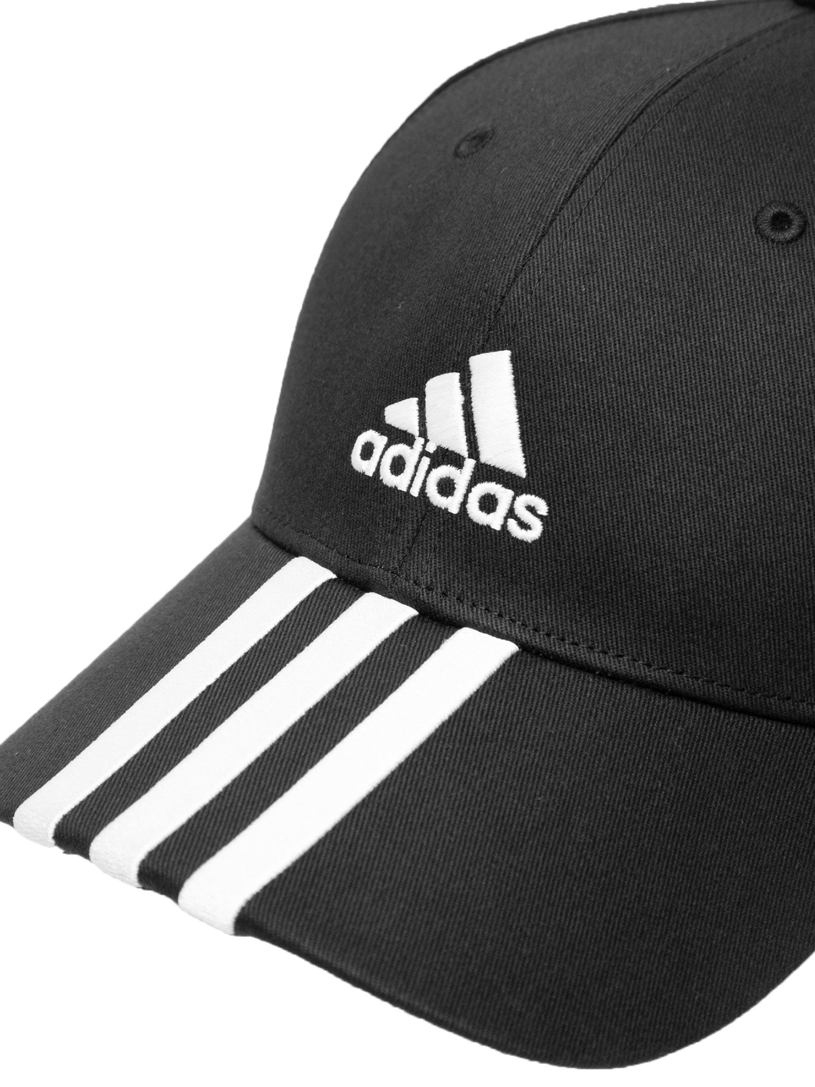 Boné Masculino Baseball 3 Listas Preto Adidas