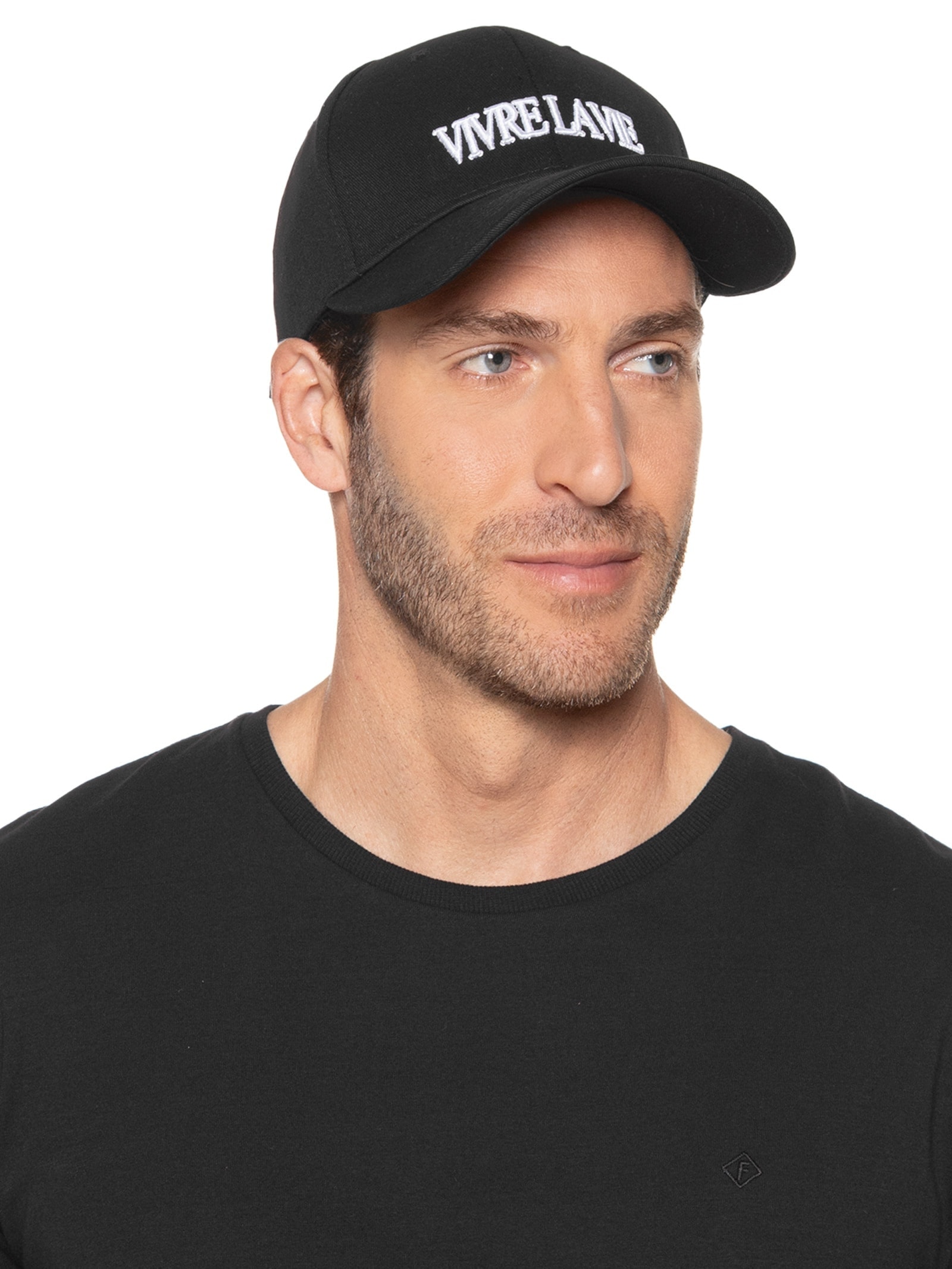 Boné Masculino Básico Vivre La Vie Preto Basiq Men