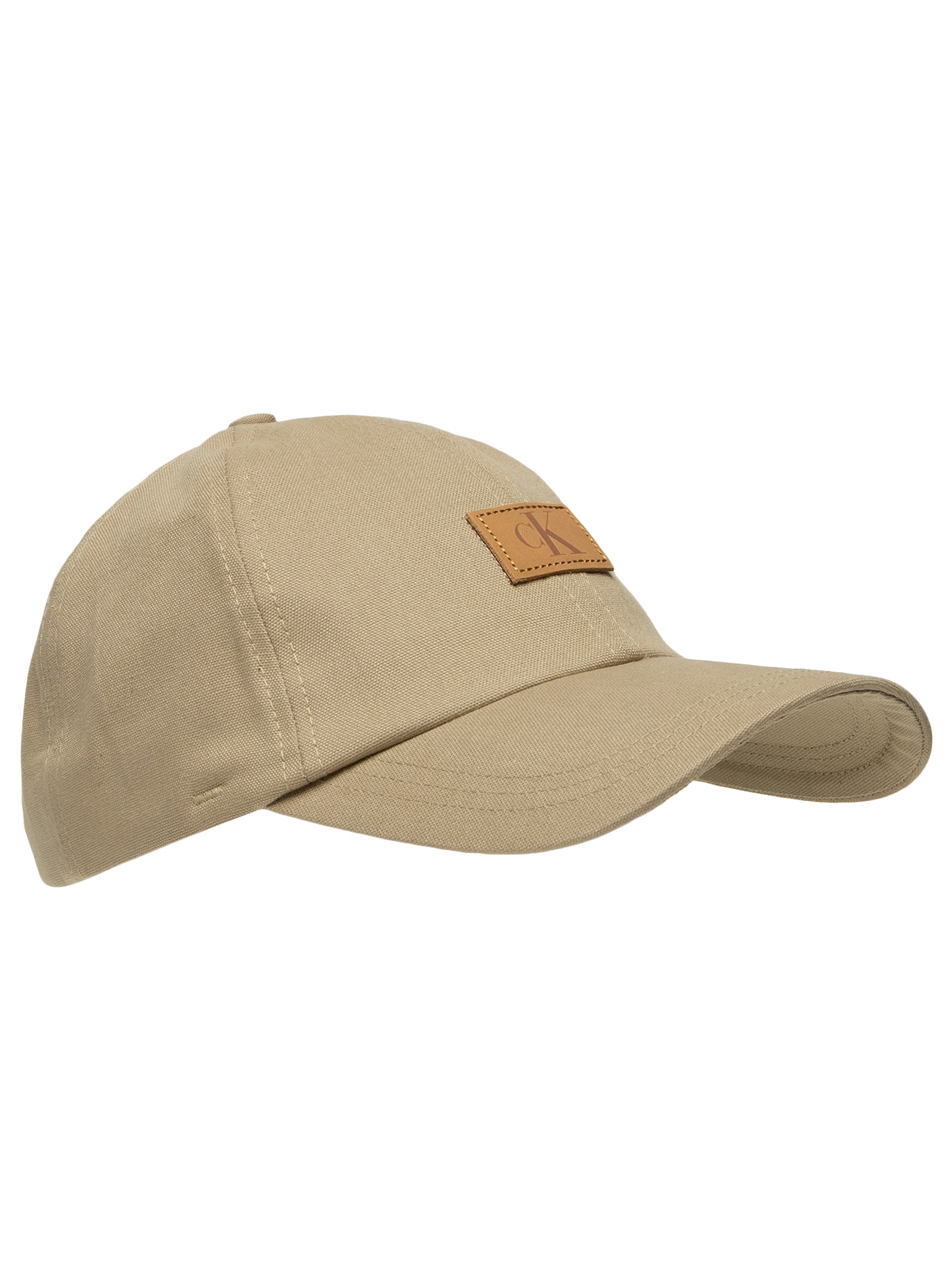 Boné Masculino CKJ 6 Gomos Etiqueta Recouro Bege Calvin Klein Jeans