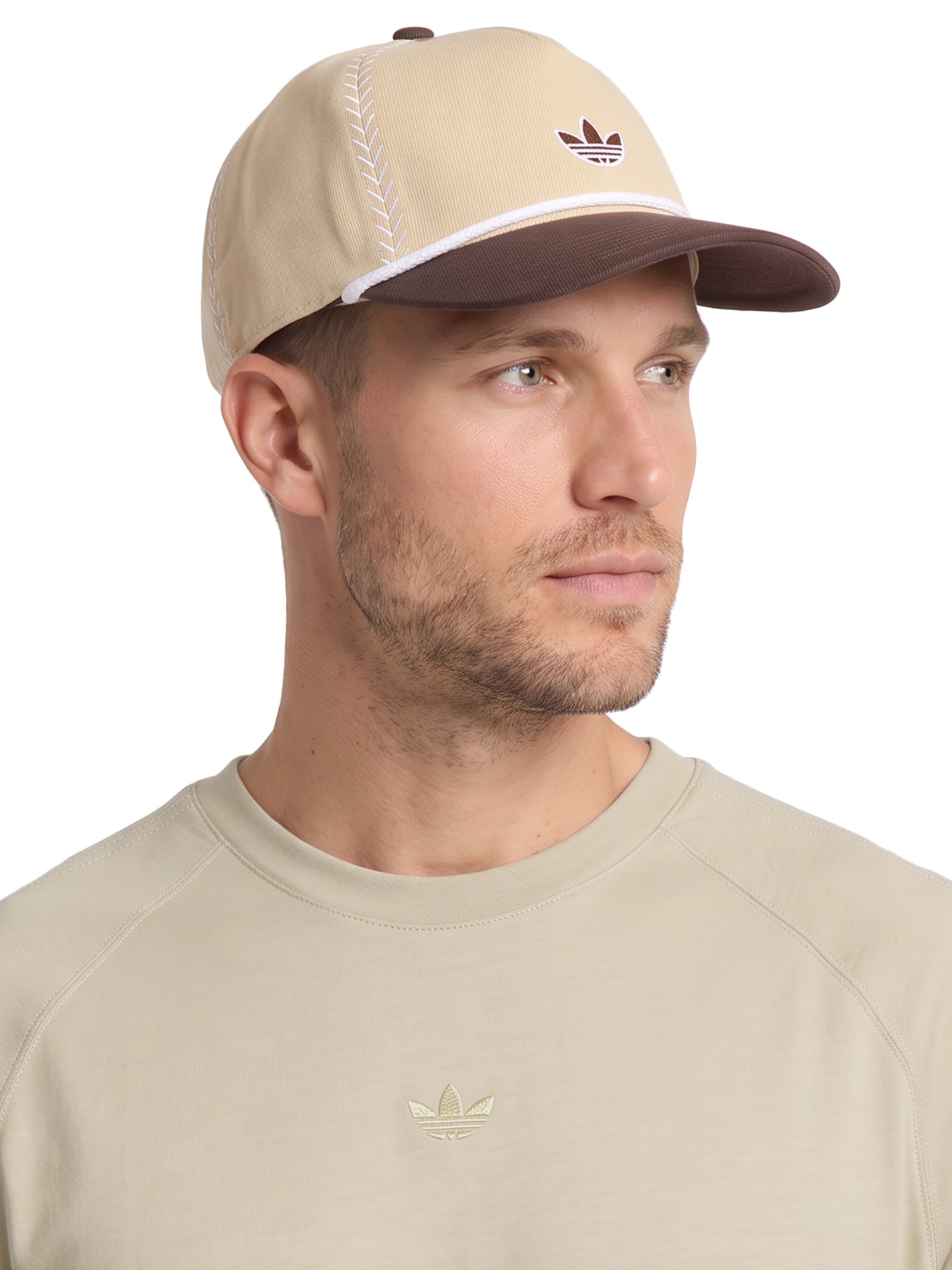 Boné Masculino Costura Classic Sport Bege Adidas Originals