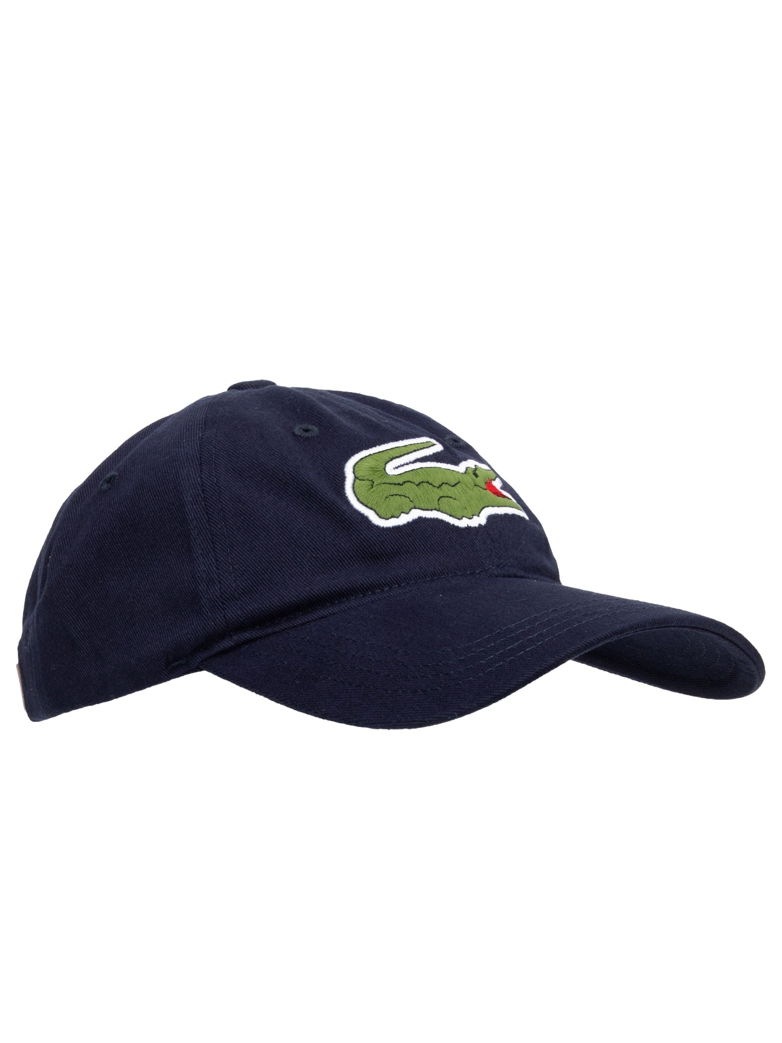Boné Masculino Crocodilo Em Sarja De Algodão Azul  Lacoste