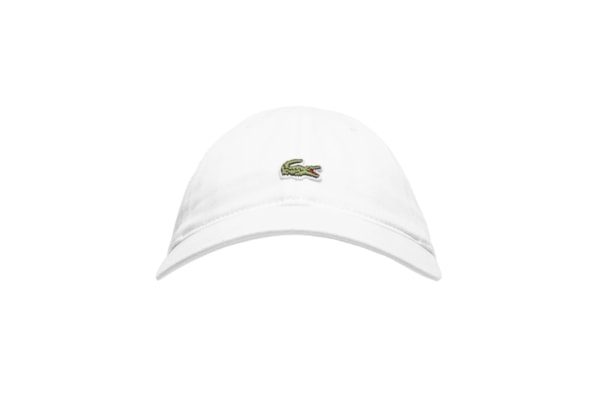 Boné Masculino Crocodilo Em Sarja De Algodão - Branco