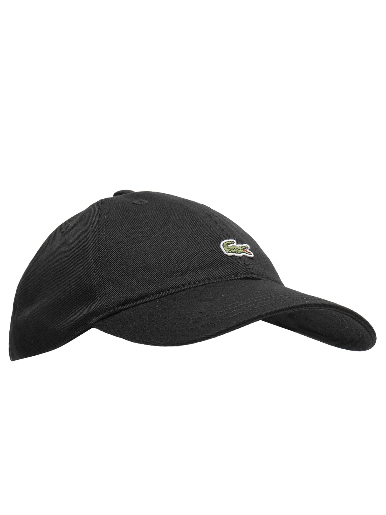 Boné Masculino Crocodilo Em Sarja De Algodão Preto Lacoste