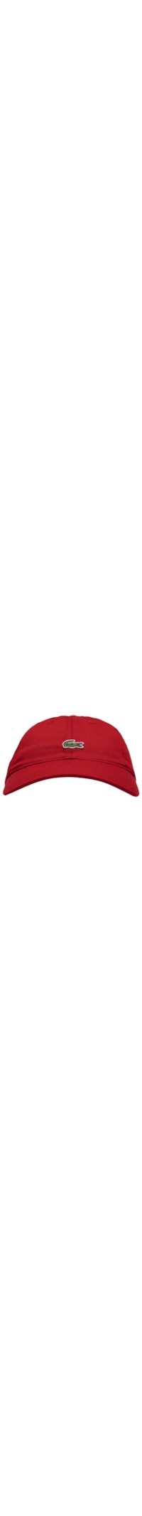 Boné Masculino Crocodilo Em Sarja De Algodão - Vermelho
