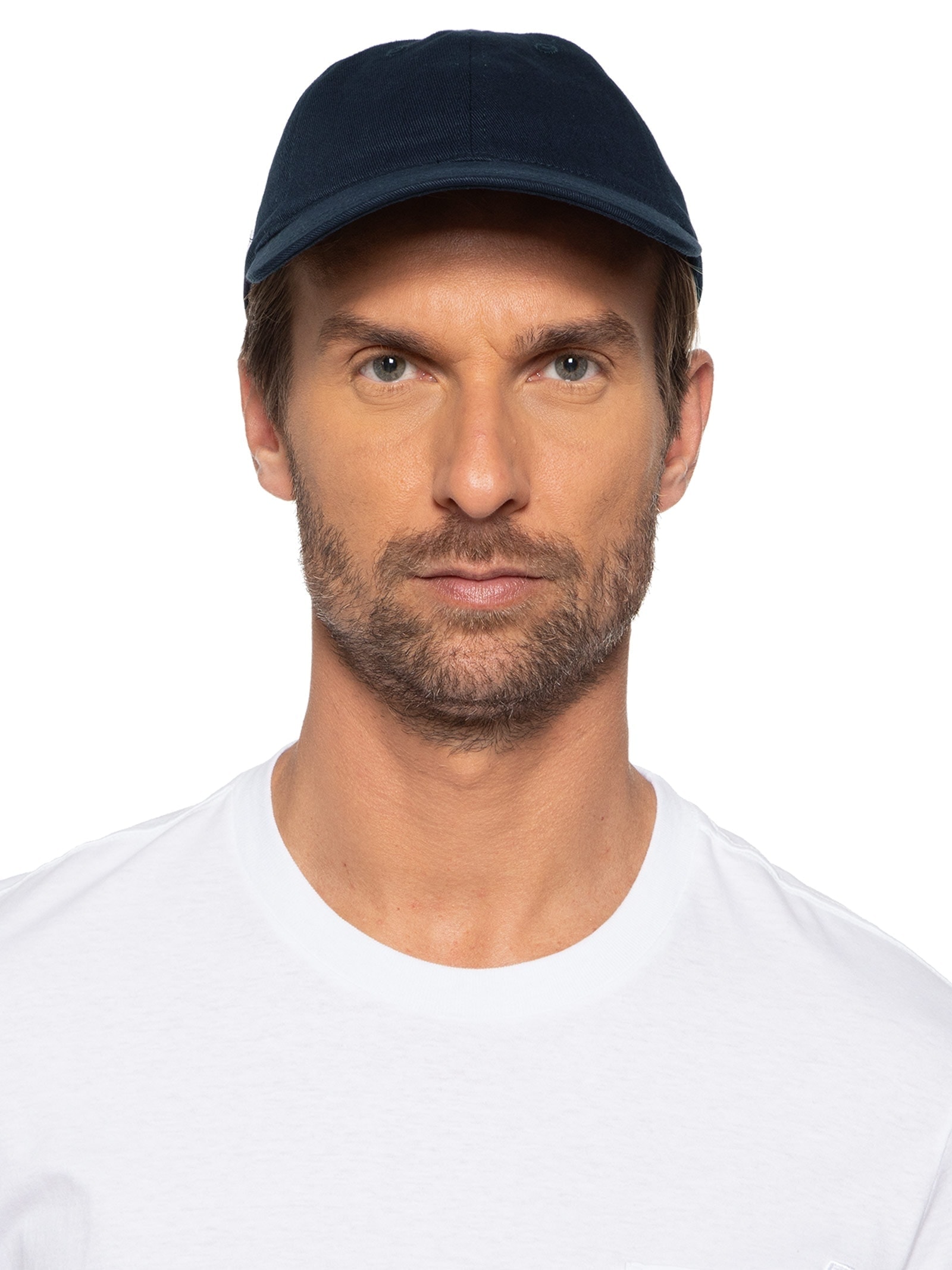 Boné Masculino Crocodilo Lateral Em Sarja De Algodão Azul Lacoste