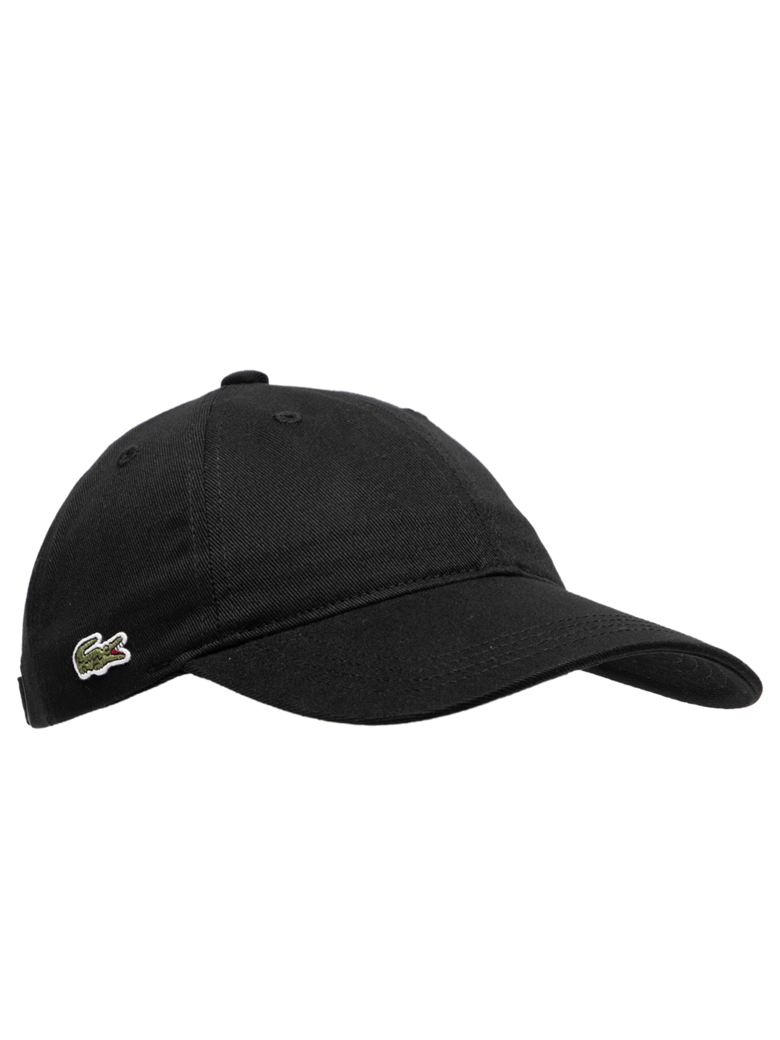 LA Lacoste - Boné Masculino Crocodilo Lateral Em Sarja De