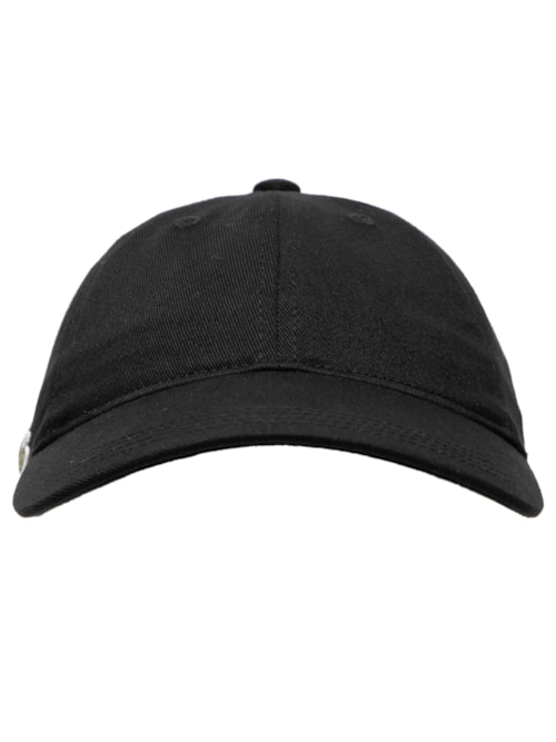 Boné Masculino Crocodilo Lateral Em Sarja De Algodão – Preto