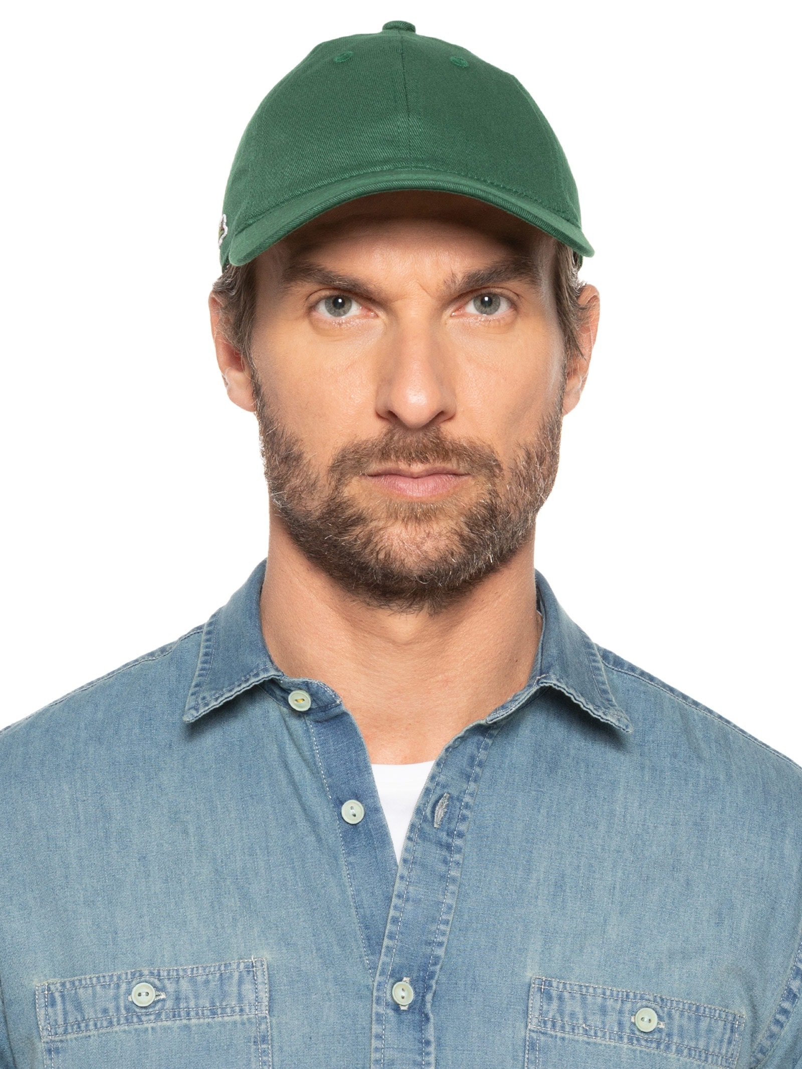 Boné Masculino Crocodilo Lateral Verde Lacoste