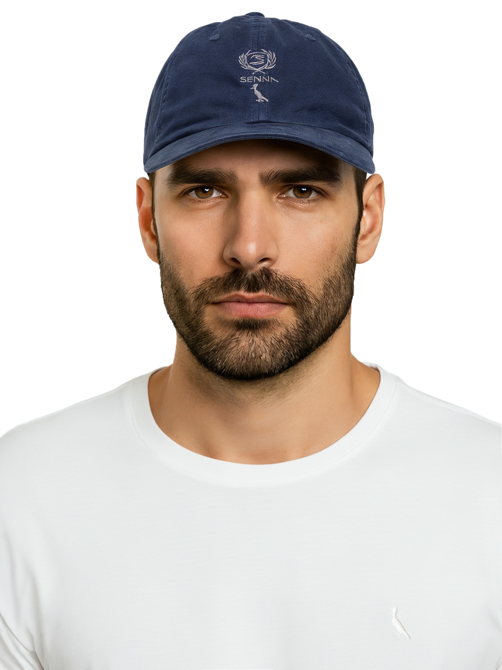 Boné Masculino Dad Hat Bordado Senna Azul Reserva