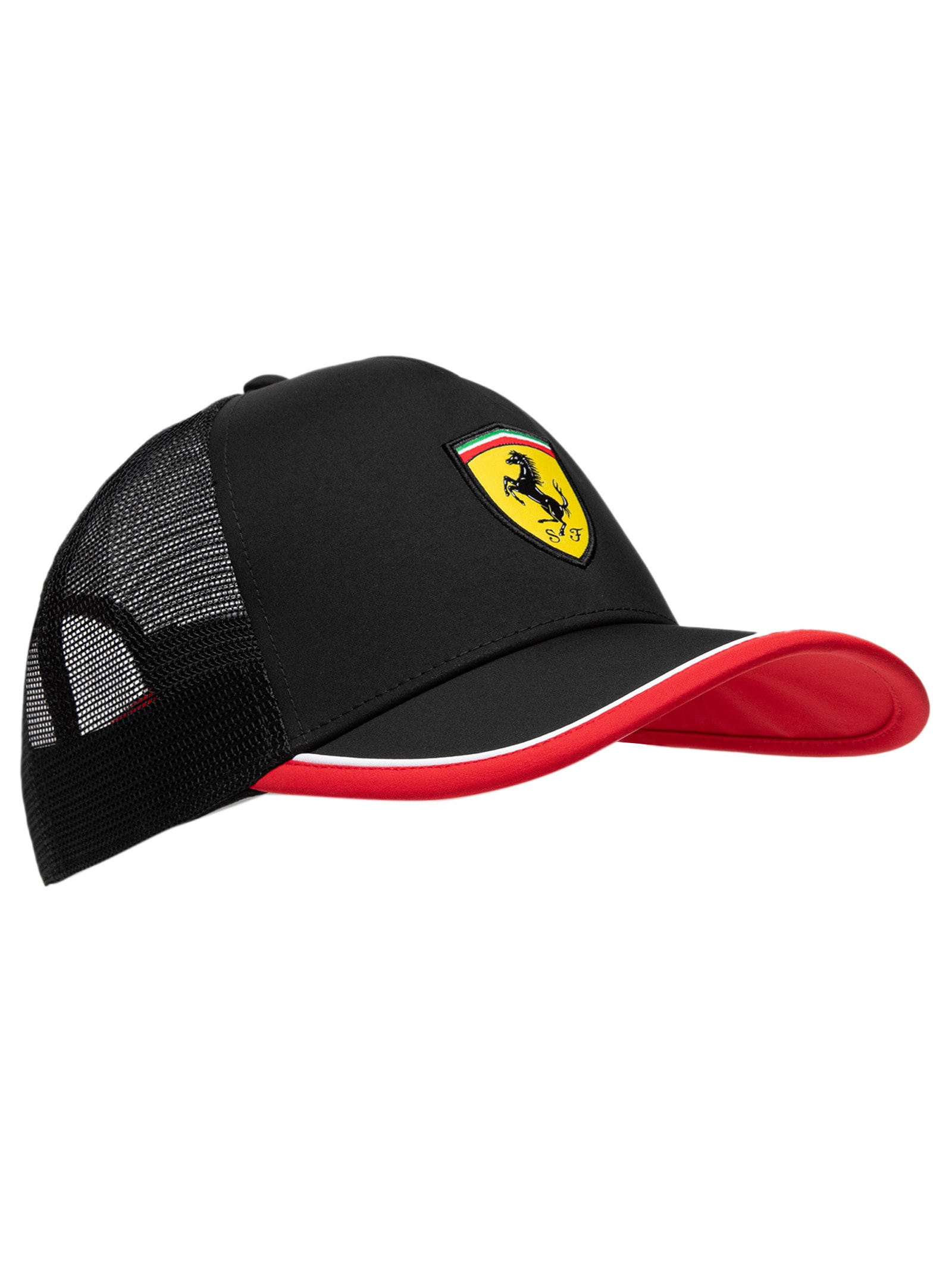 Boné Masculino Ferrari Trucker Preto Puma + Ferrari