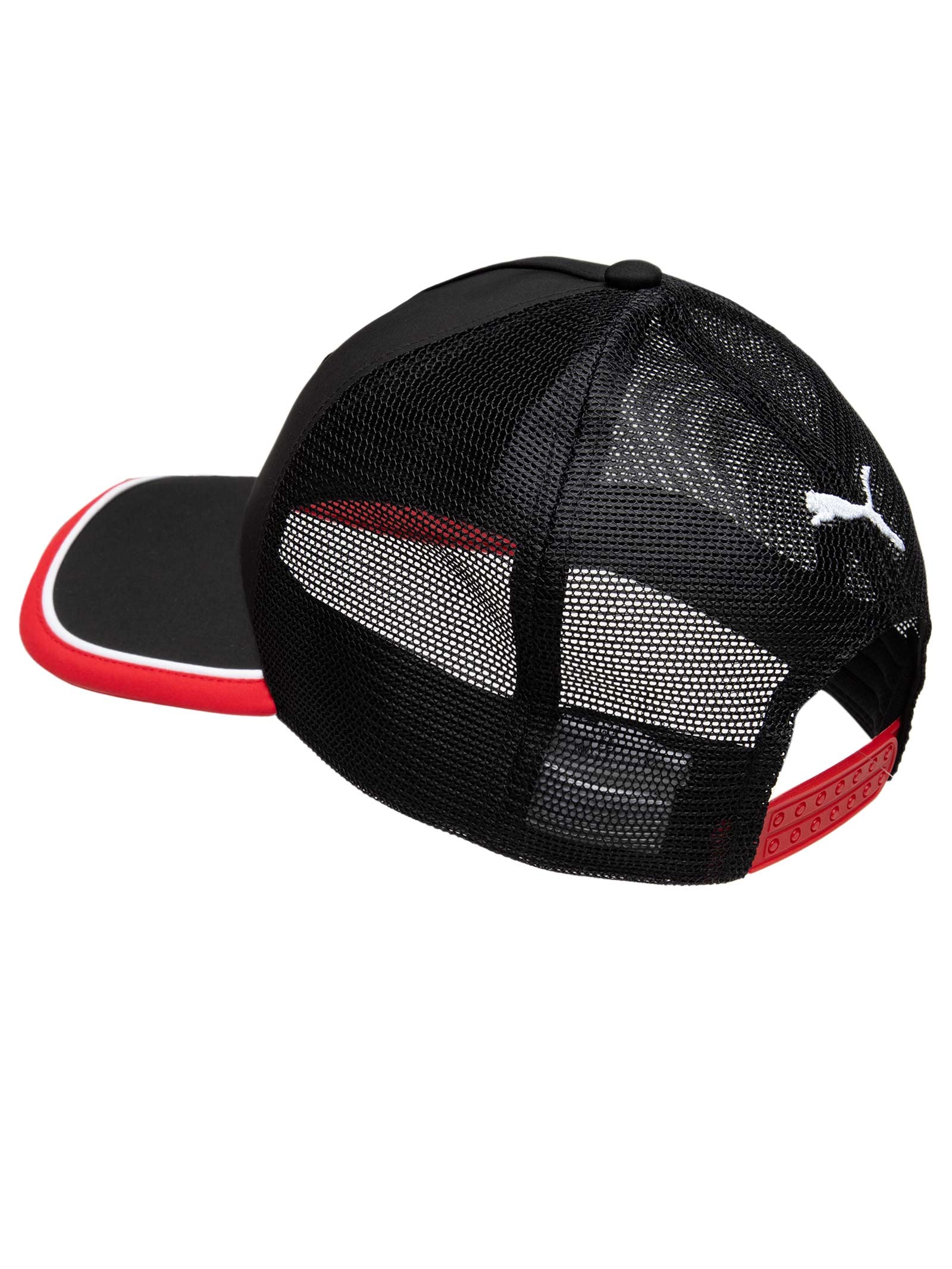 Boné Masculino Ferrari Trucker Preto Puma + Ferrari