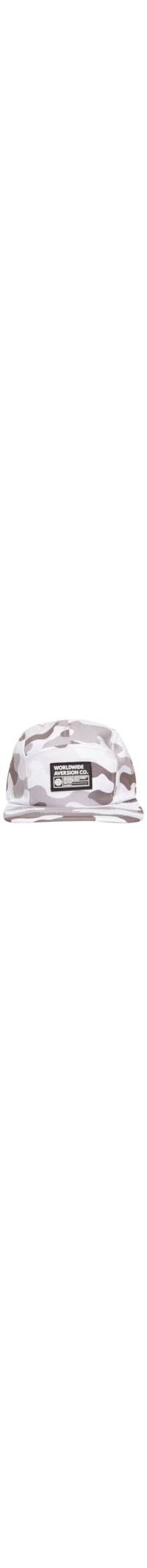 Boné Masculino Five Panel Camuflado - Branco