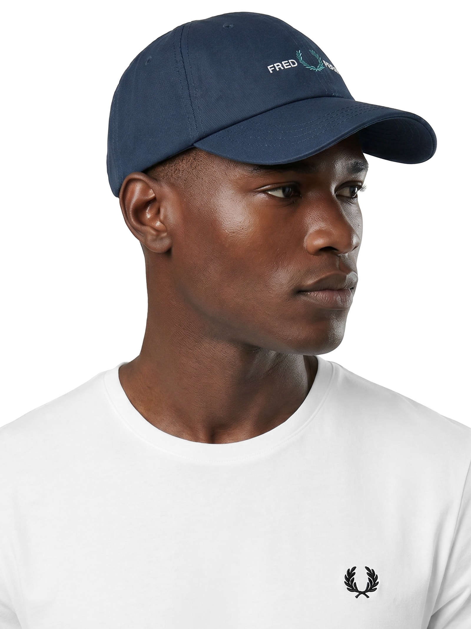 Boné Masculino FLP Em Twill Azul Fred Perry