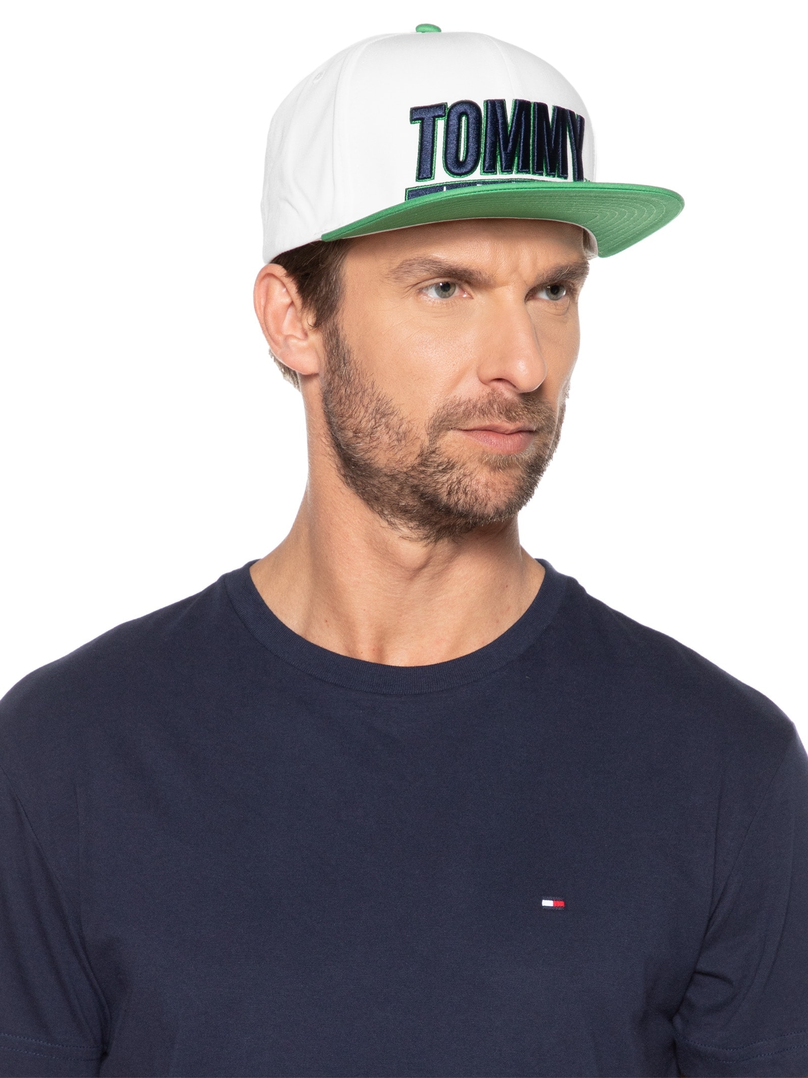 Boné Masculino Heritage Snapback Cap Branco Tommy Jeans
