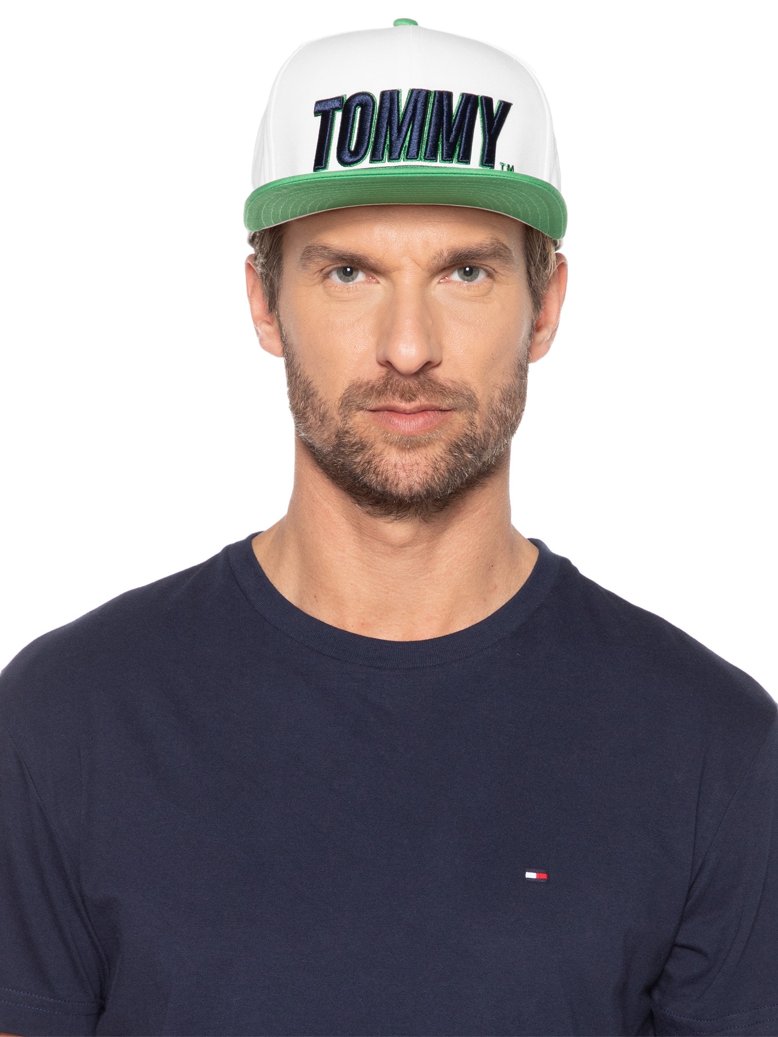 Boné Masculino Heritage Snapback Cap Branco Tommy Jeans