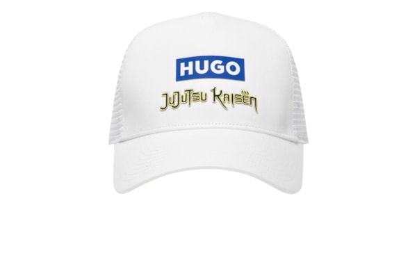 Boné Masculino Jujutsu Kaisen Blue Logo - Branco