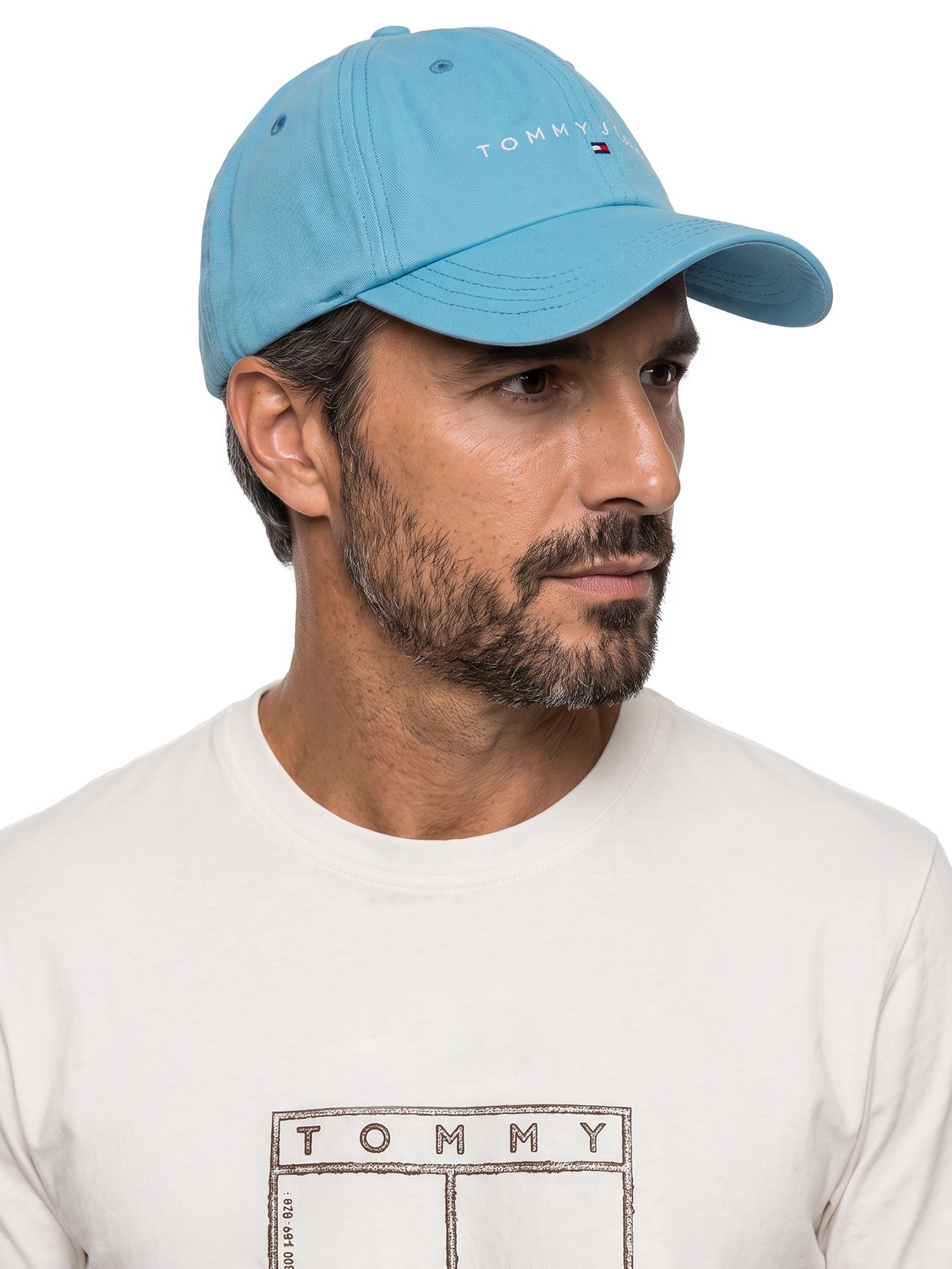 Boné Masculino Linear Logo Azul Tommy Jeans