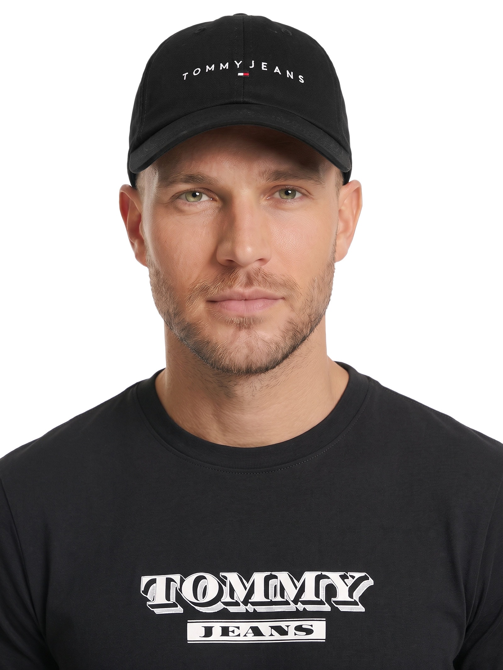 Boné Masculino Linear Logo Preto Tommy Jeans