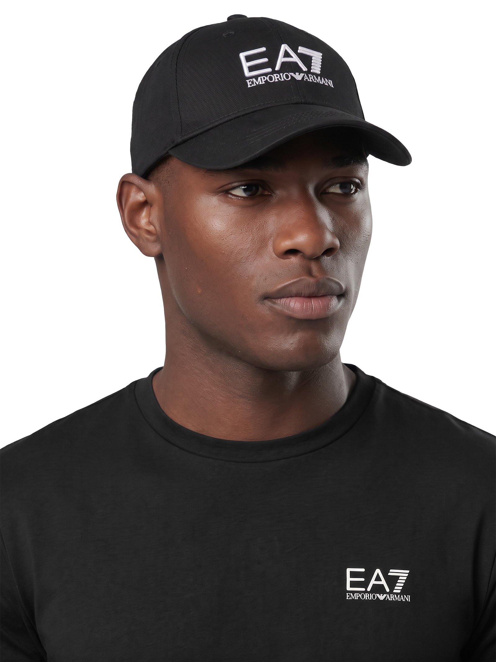 Boné Masculino Logão Centro – Preto Ea7 Emporio Armani