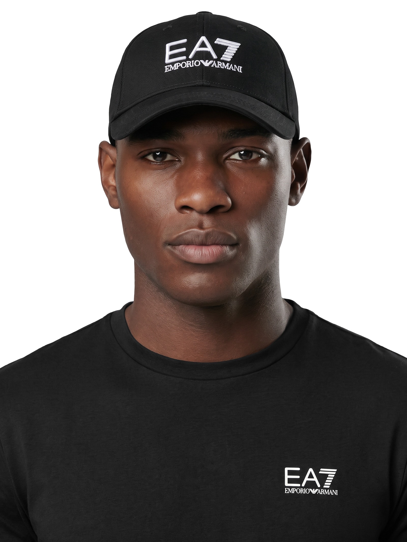 Boné Masculino Logão Centro – Preto Ea7 Emporio Armani