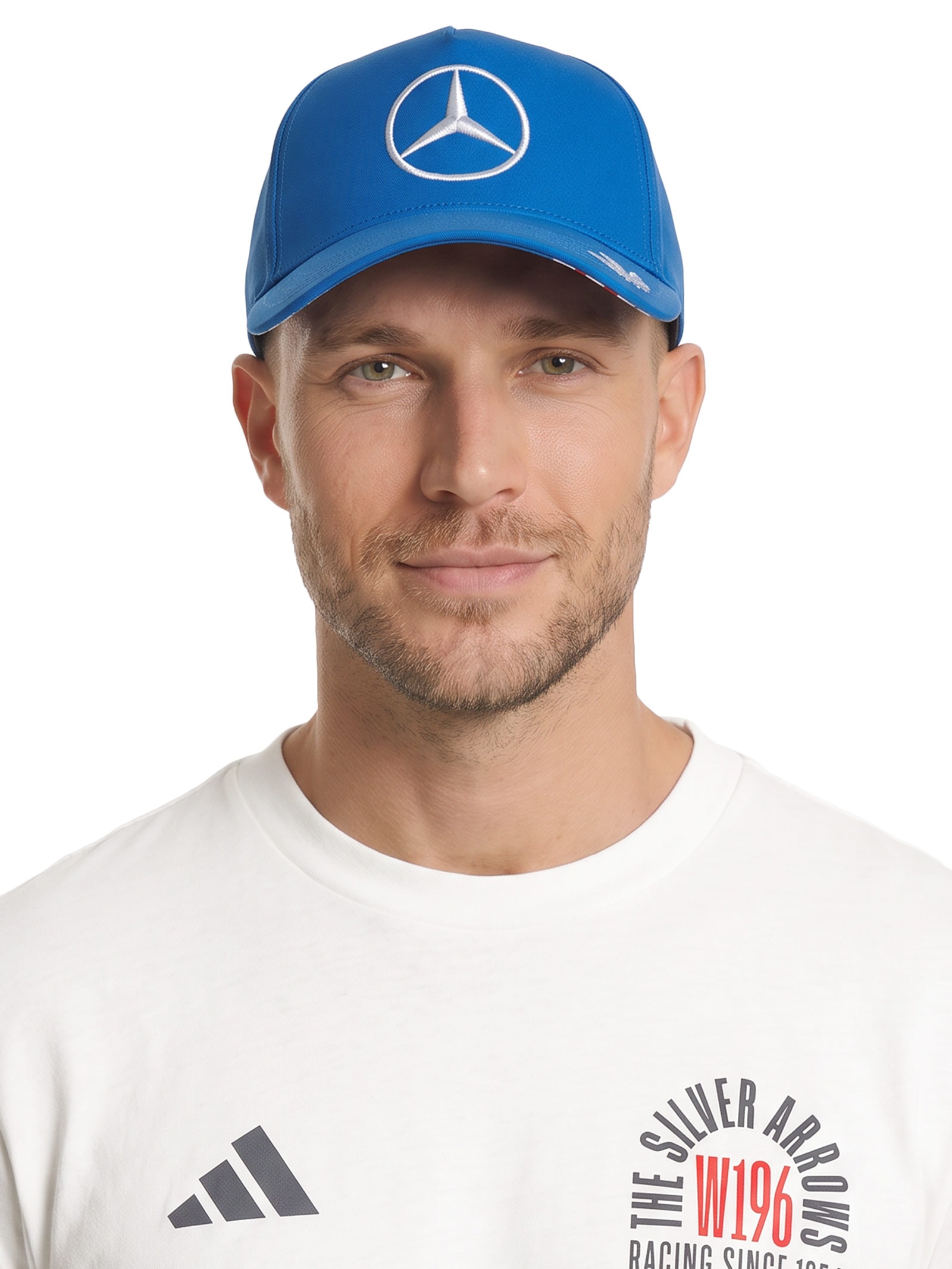 Boné Masculino Mercedes Amg Petronas Azul Adidas + Mercedes