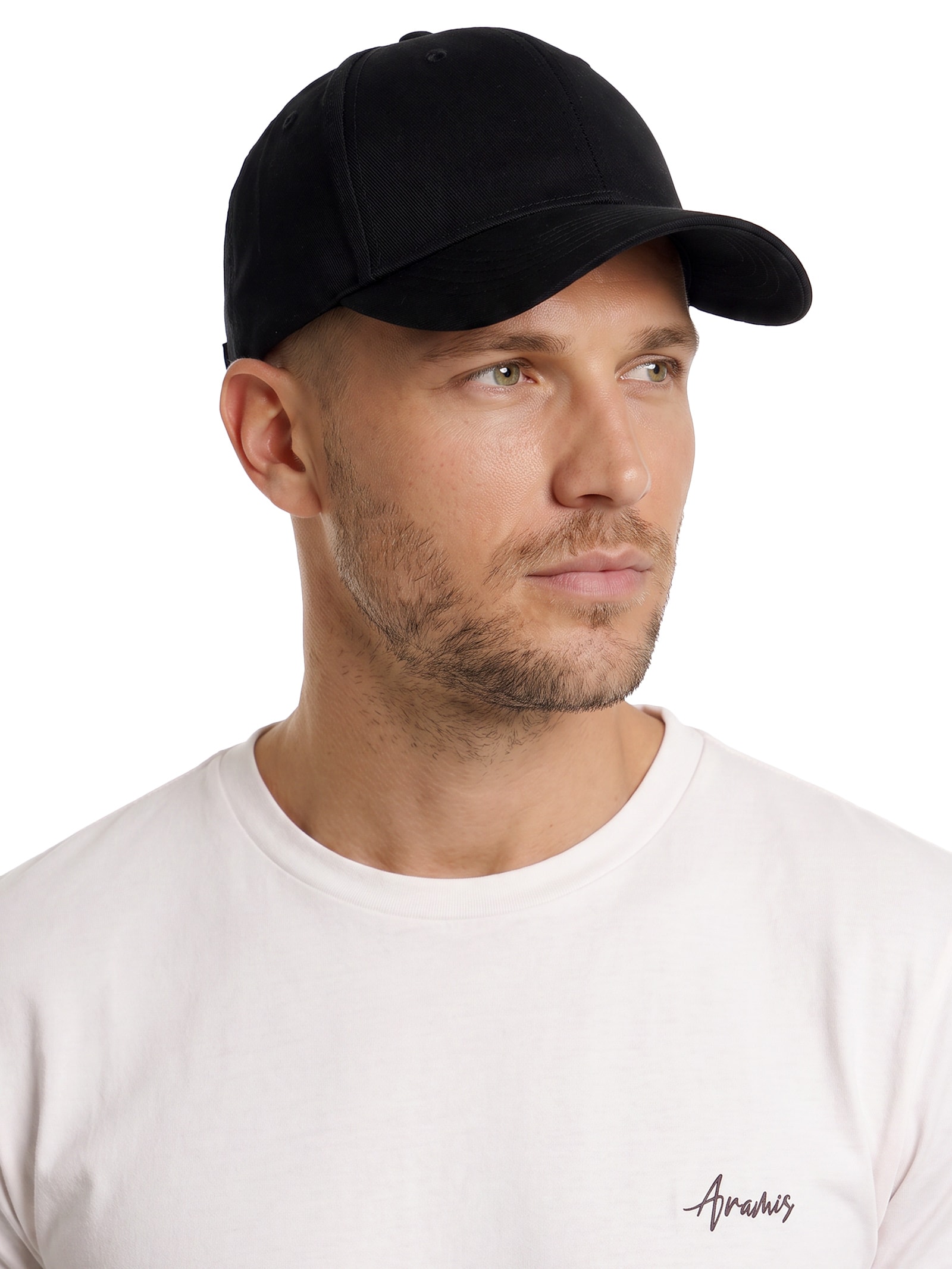 Boné Masculino Multi Logo – Preto Aramis