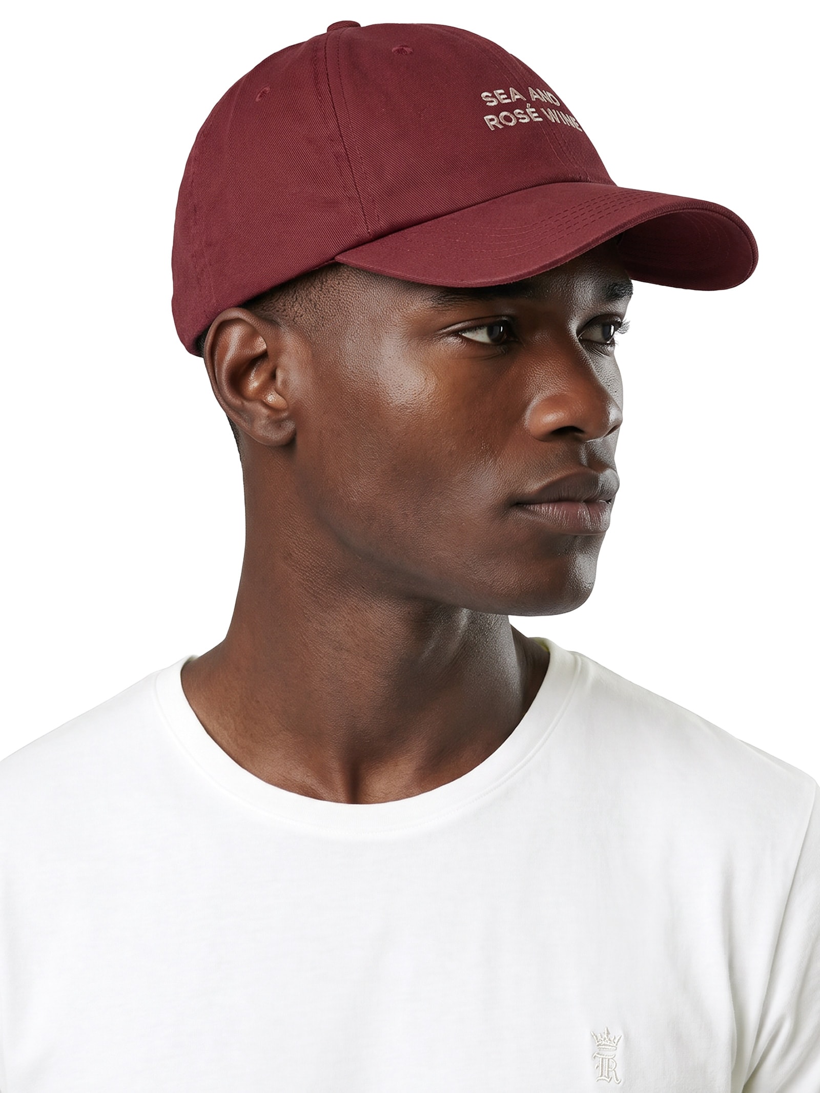 Boné Masculino Sarja Bordado Sea And Wine – Vermelho Sergio K