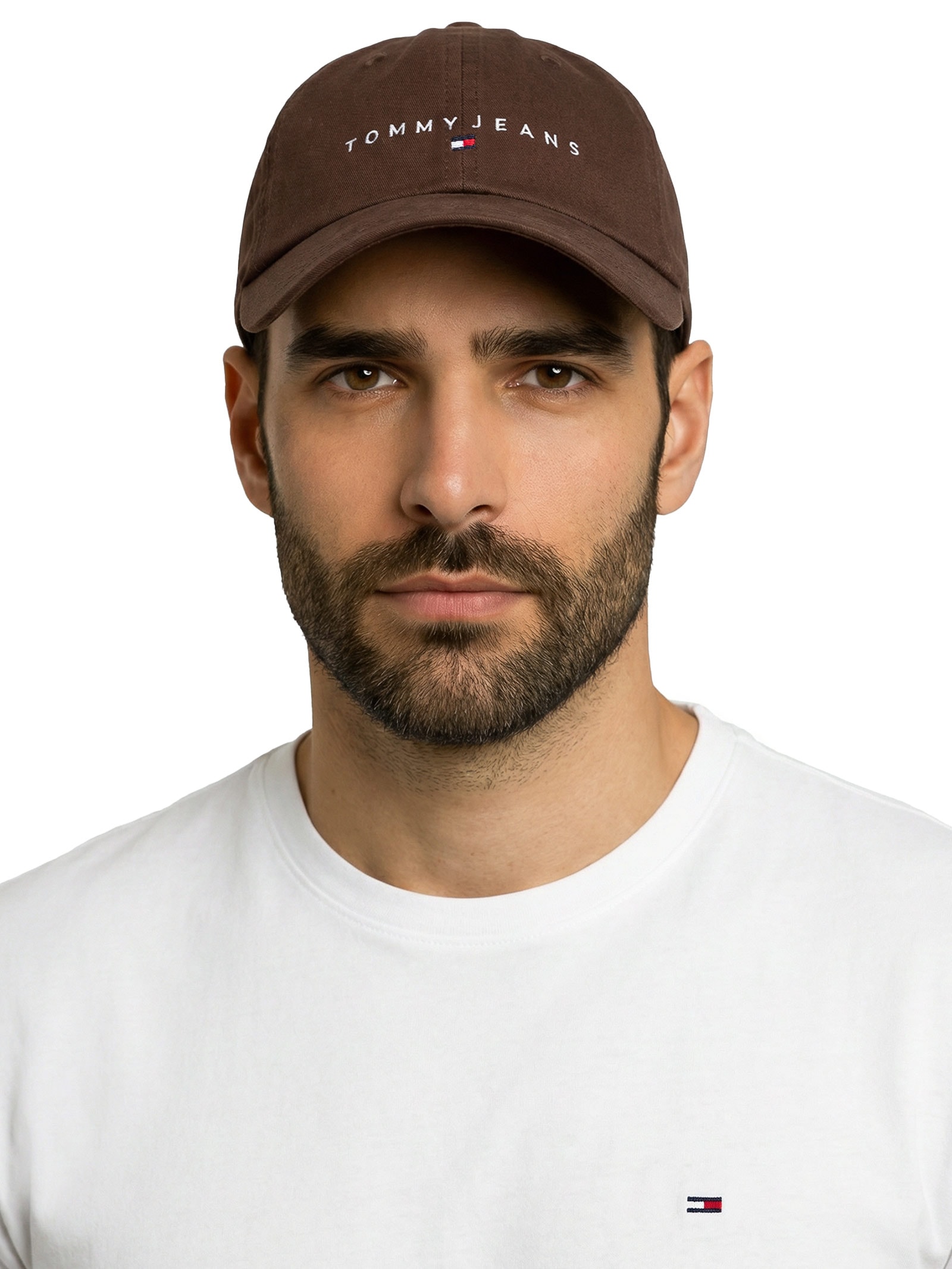 Boné Masculino TJM Linear Denim Cap Marrom Tommy Jeans