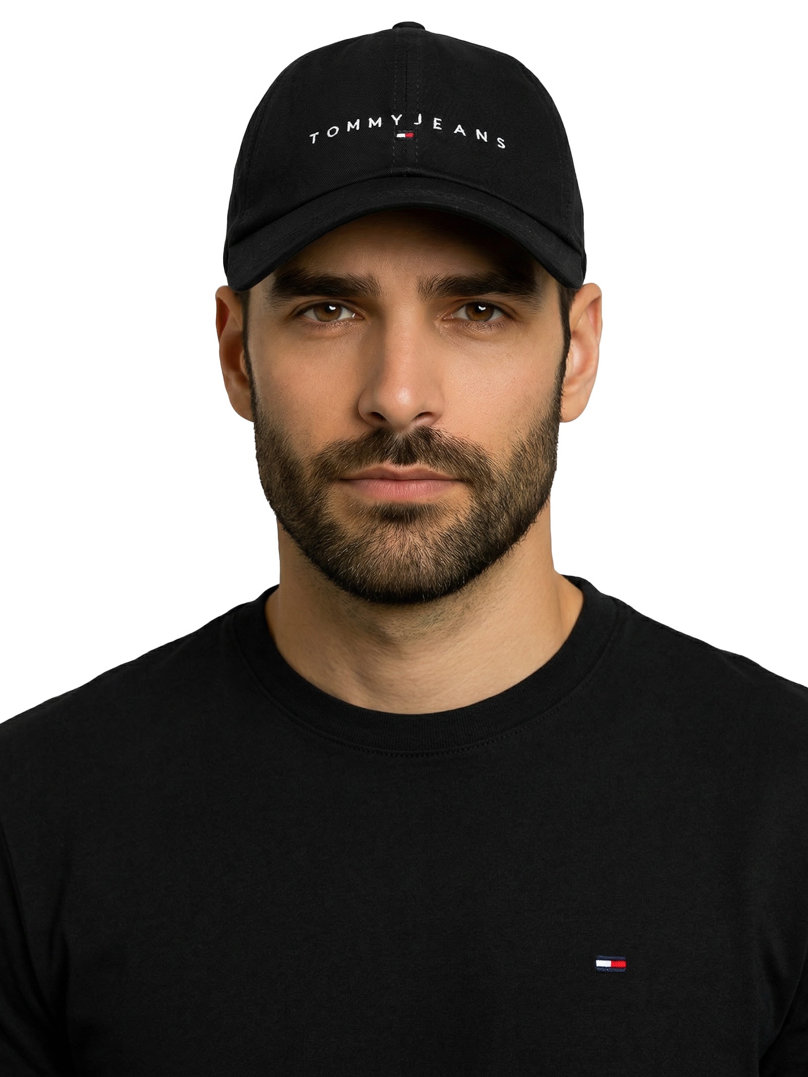 Boné Masculino TJM Linear Denim Cap Preto Tommy Jeans