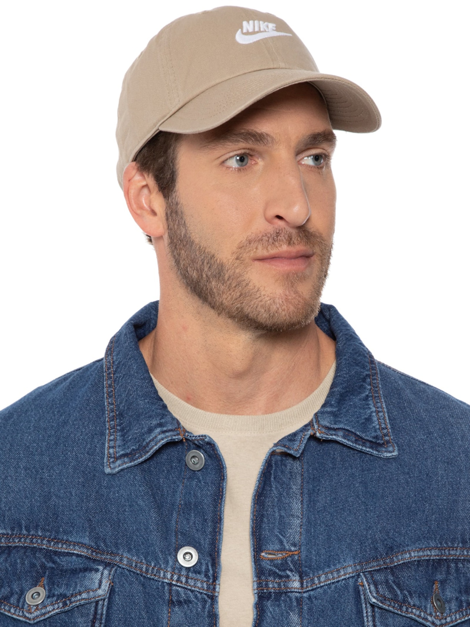 Bone U Nike - Boné Masculino U Nk Club Cap - Bege