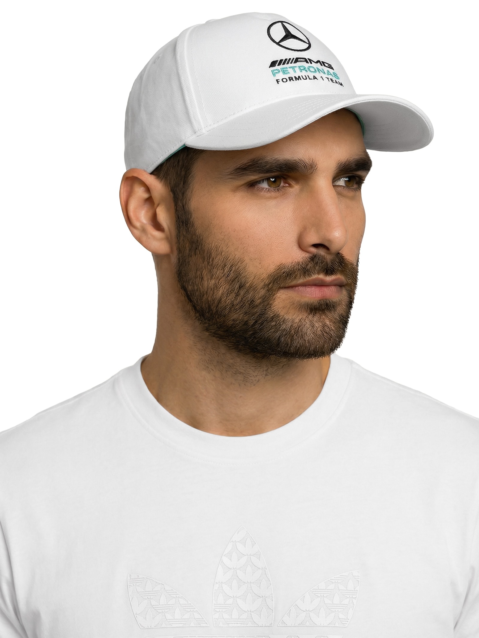 Boné Mercedes DNA BB Branco Adidas + Mercedes