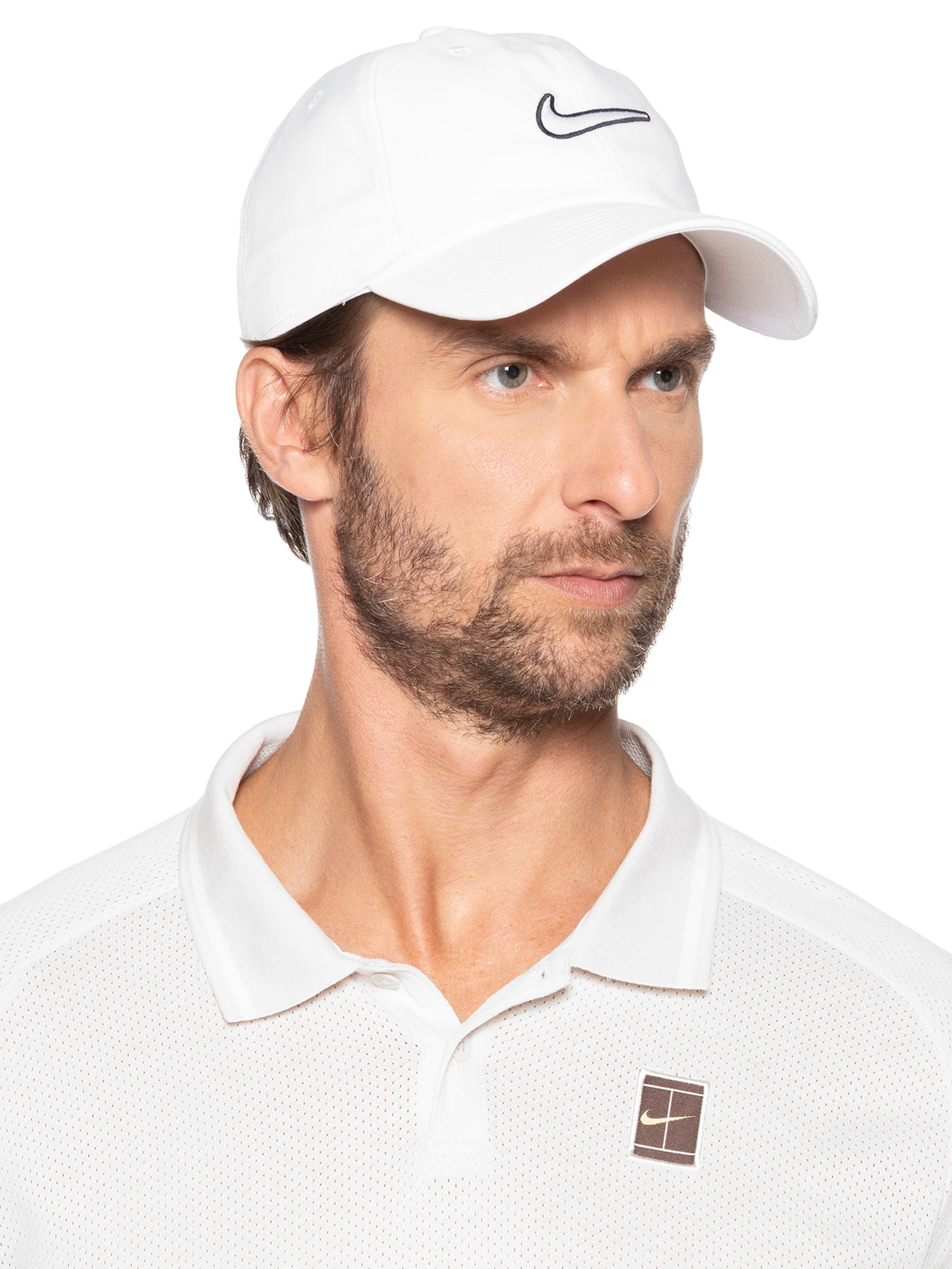 Bone U Nike - Boné U NK Club Cap U CB SWSH L - Branco