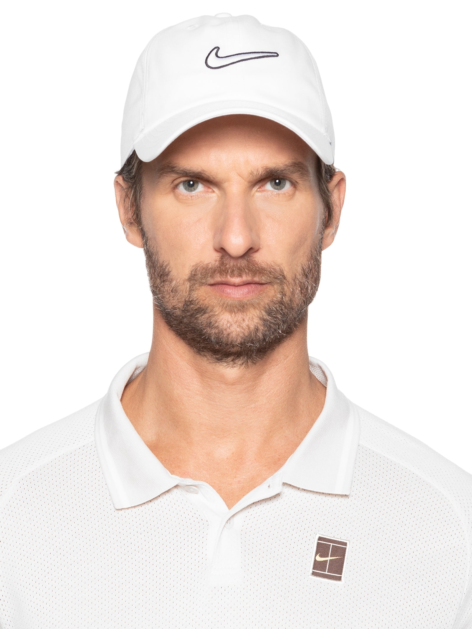 Bone U Nike - Boné U NK Club Cap U CB SWSH L - Branco