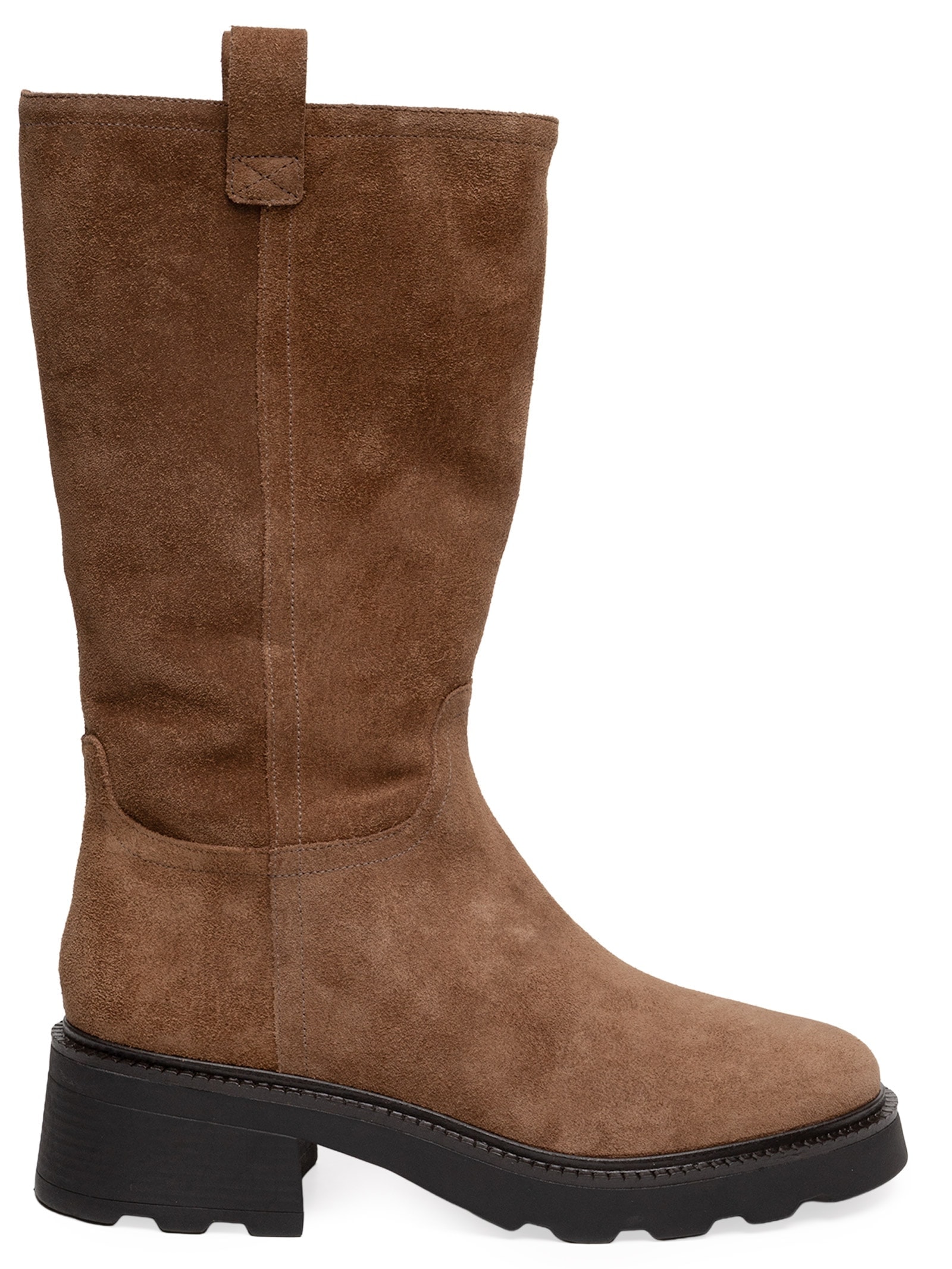 Bota Básica Cano Alto Marrom Carrano