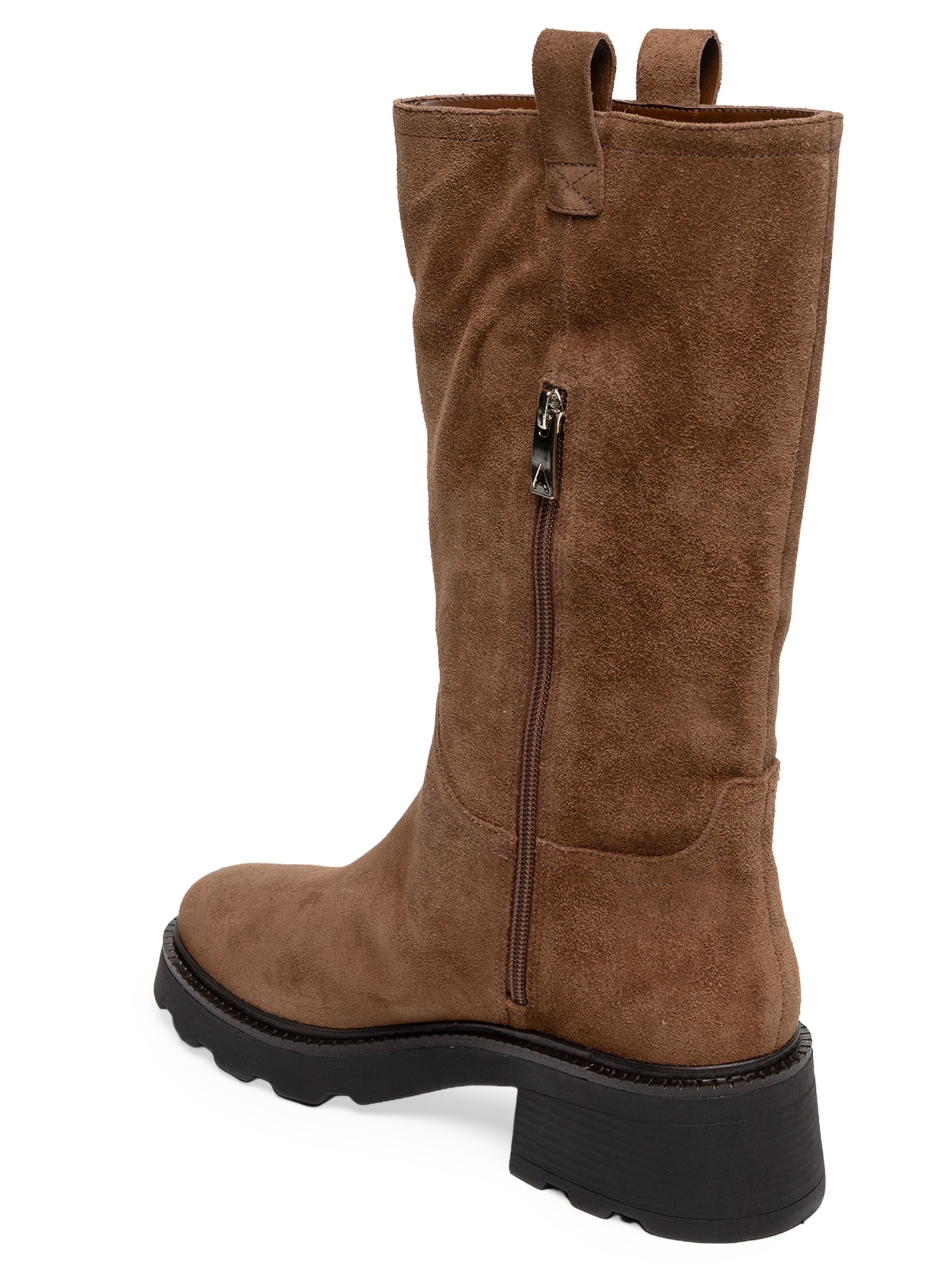 Bota Básica Cano Alto Marrom Carrano