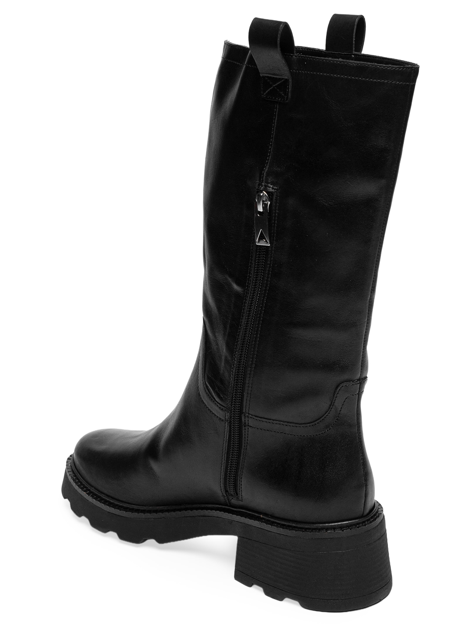 Bota Básica Cano Alto Preto Carrano