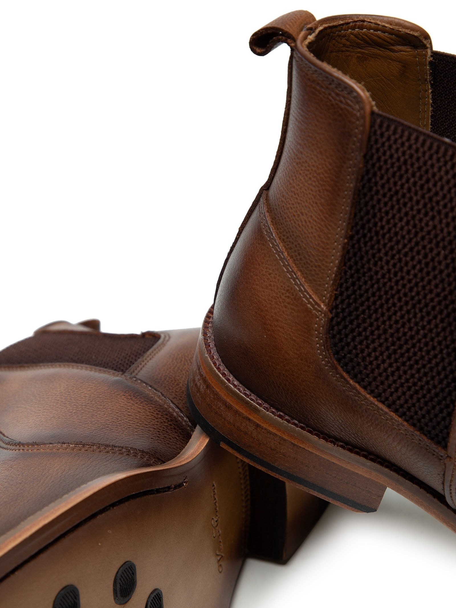 Bota Em Couro Masculina Chelsea Marrom '2 Essential